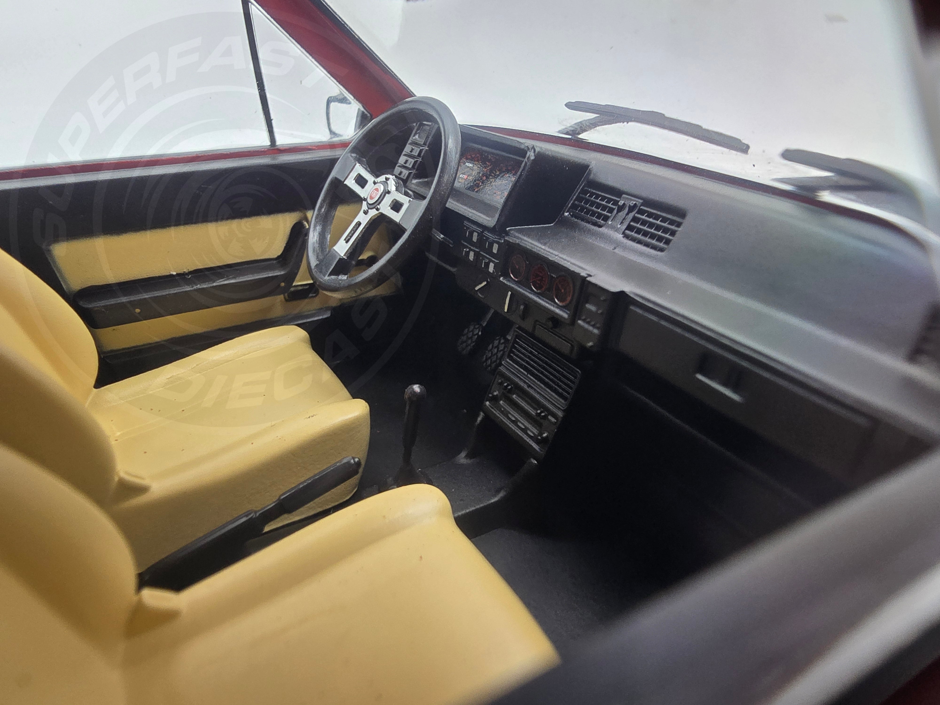 MCG 1:18 Scale Diecast Model Car - 1980 Fiat Ritmo TC 125 Abarth - Red