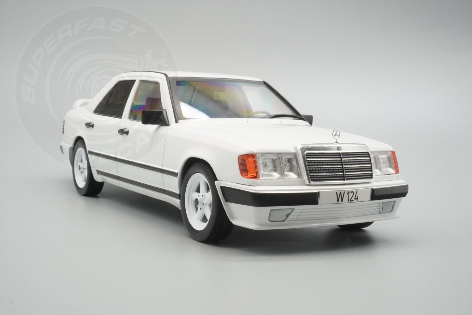 MCG 1:18 Diecast - 1986 Mercedes W124 Tuning, White - MCG18343