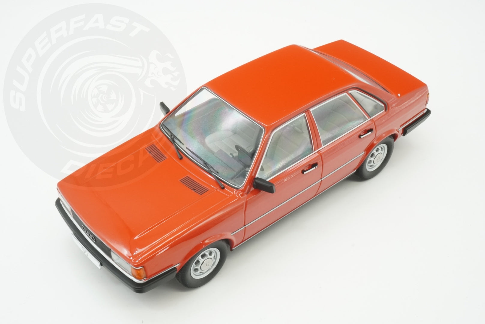 MCG 1:18 Scale Diecast Model Car - 1978 Audi 80 GLS (B2), Red - MCG18526