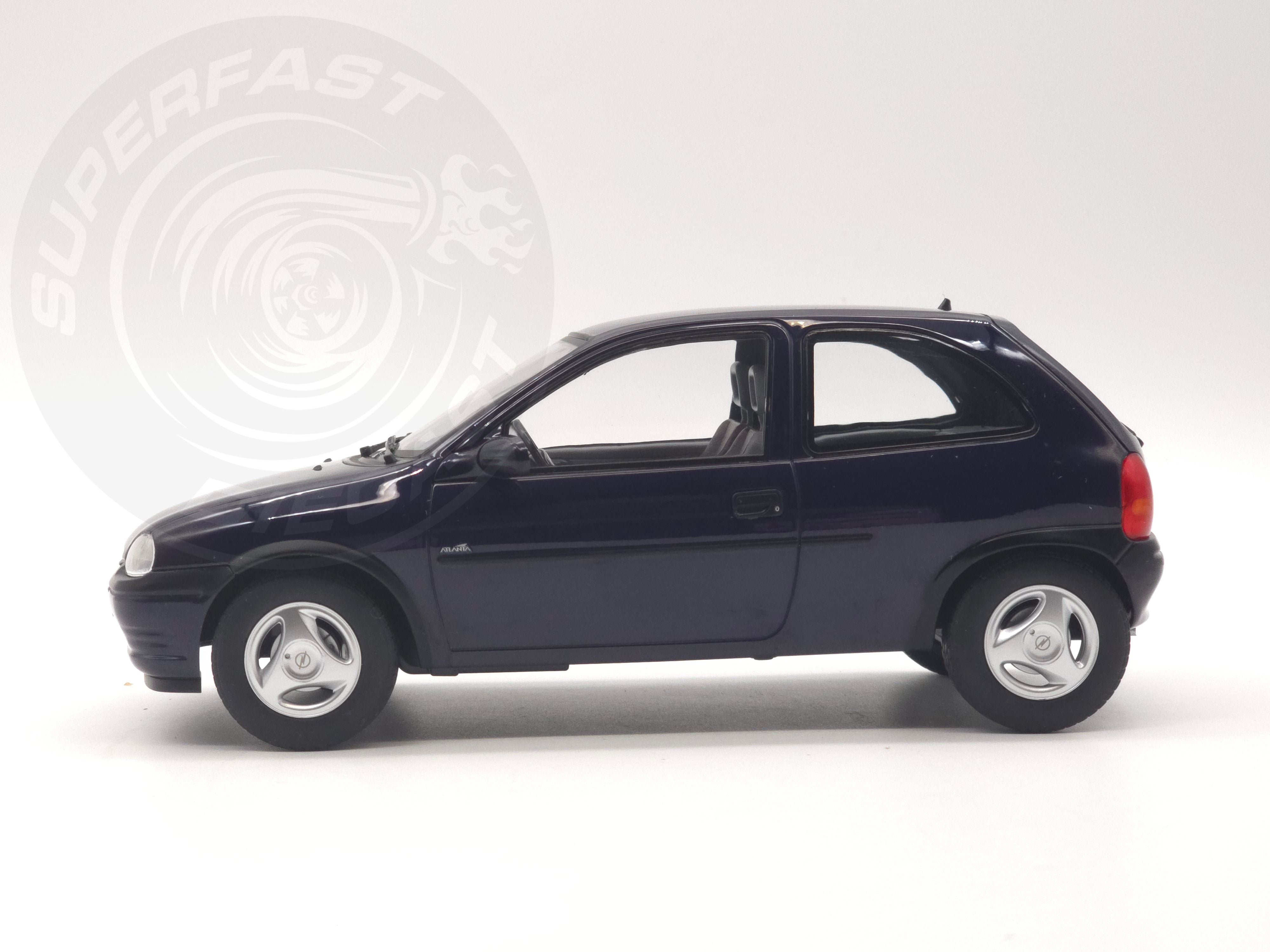 MCG 1:18 Scale Diecast - 1996 Opel Corsa B Atlanta , Blue - MCG18905