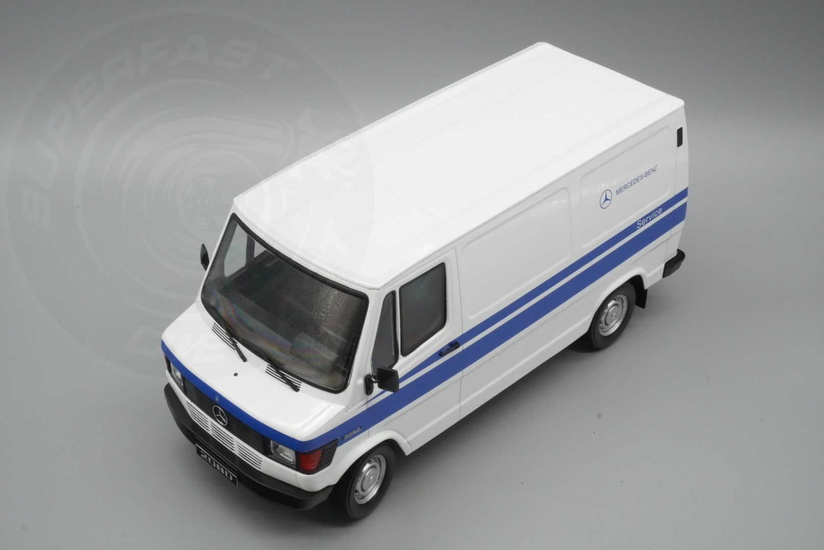 KK Scale 1:18 Scale Diecast - 1988 Mercedes 208 D Service Van, White - KKDC180302