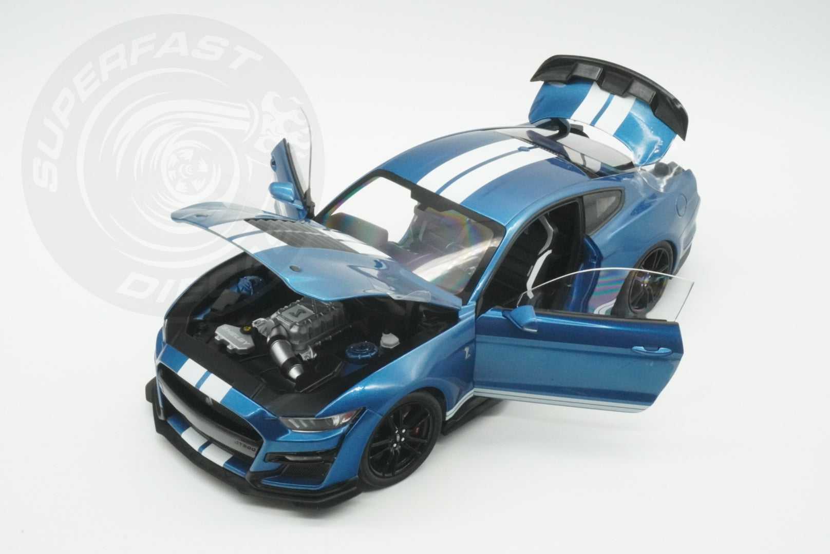 IXO 1:18 Diecast - 2022 Ford Mustang Shelby GT 500, Blue - IXO18RDC244-FO
