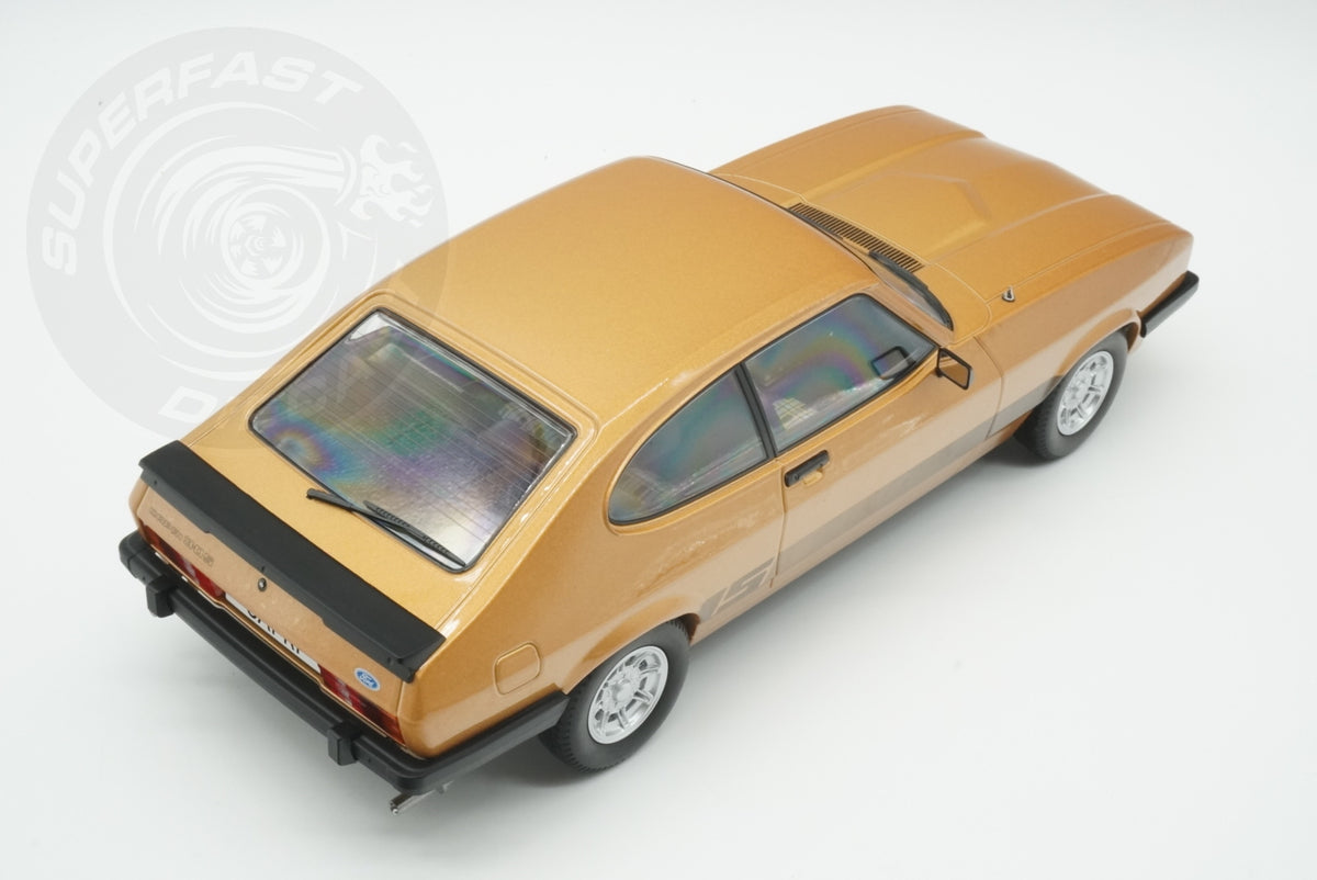 MCG 1:18 Scale Diecast - Ford Capri Mk III, Gold - MCG18399