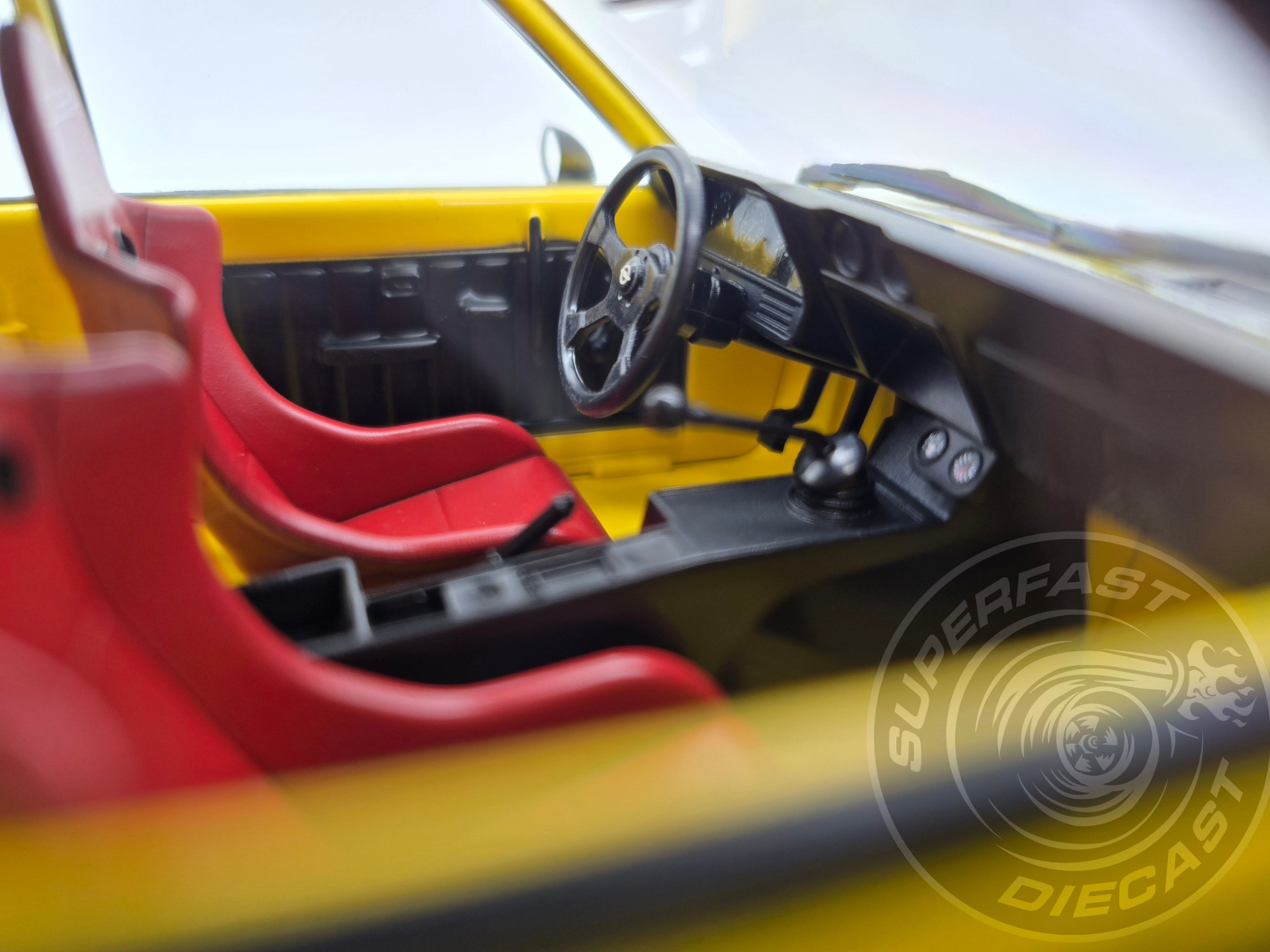 MCG 1:18 Scale Diecast - 1974 Opel Manta A Irmscher, Yellow/Black- MCG18426