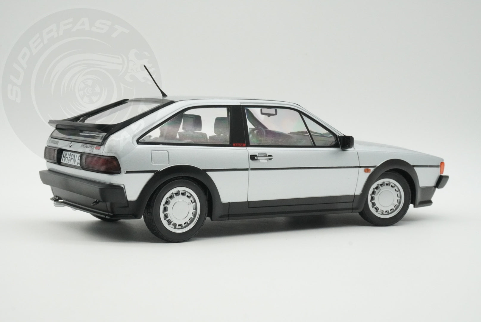 Norev 1:18 Scale Diecast - 1988 VW Volkswagen Scirocco GTX 16V, Flash Silver - 188635