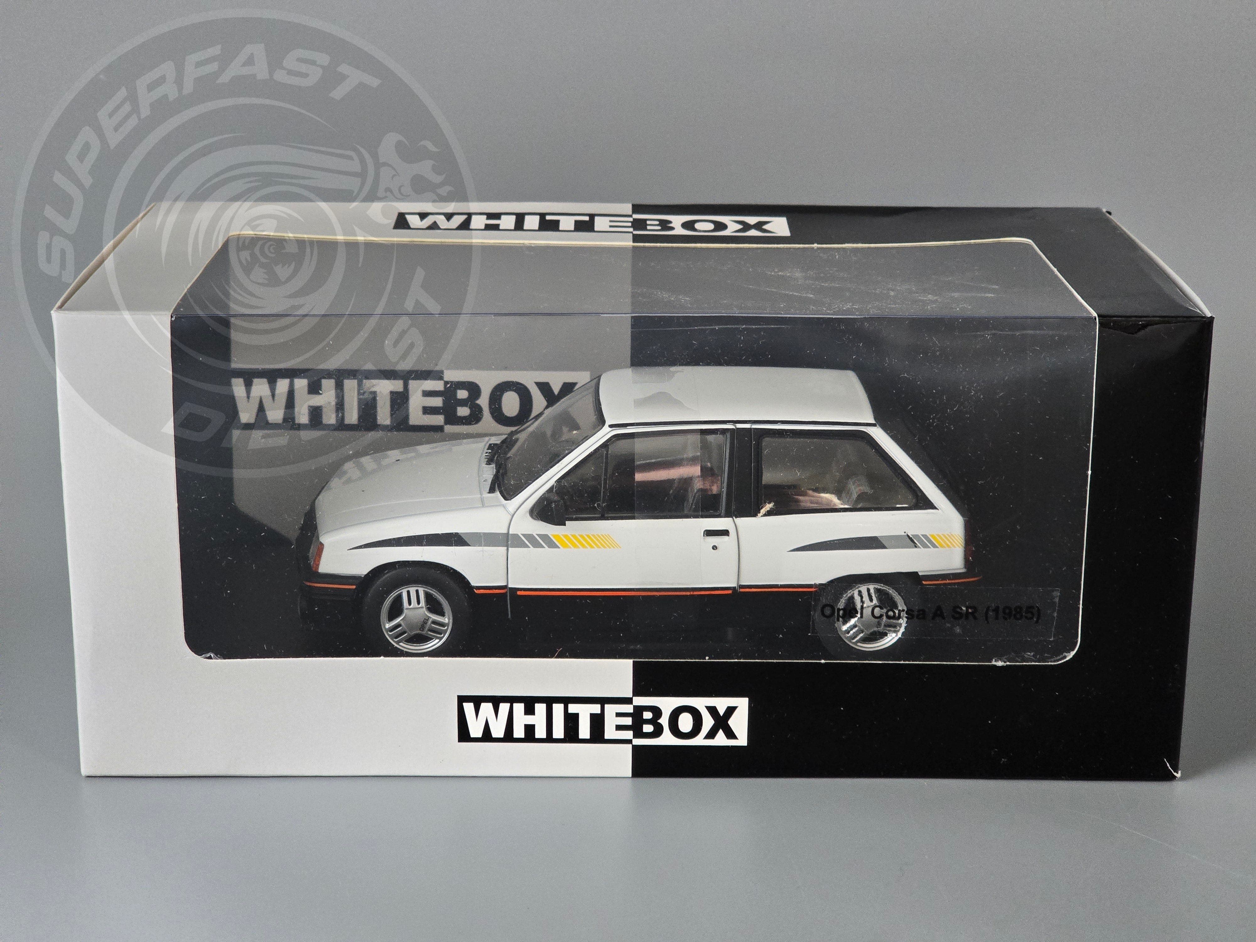 Whitebox 1:24 Scale Diecast Model Car - 1985 Opel Corsa SR (Vauxhall Nova), White