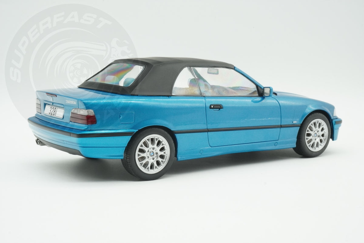 MCG 1:18 Diecast - 1996 BMW 328i (E36) Cabriolet, Turquoise - MCG18319
