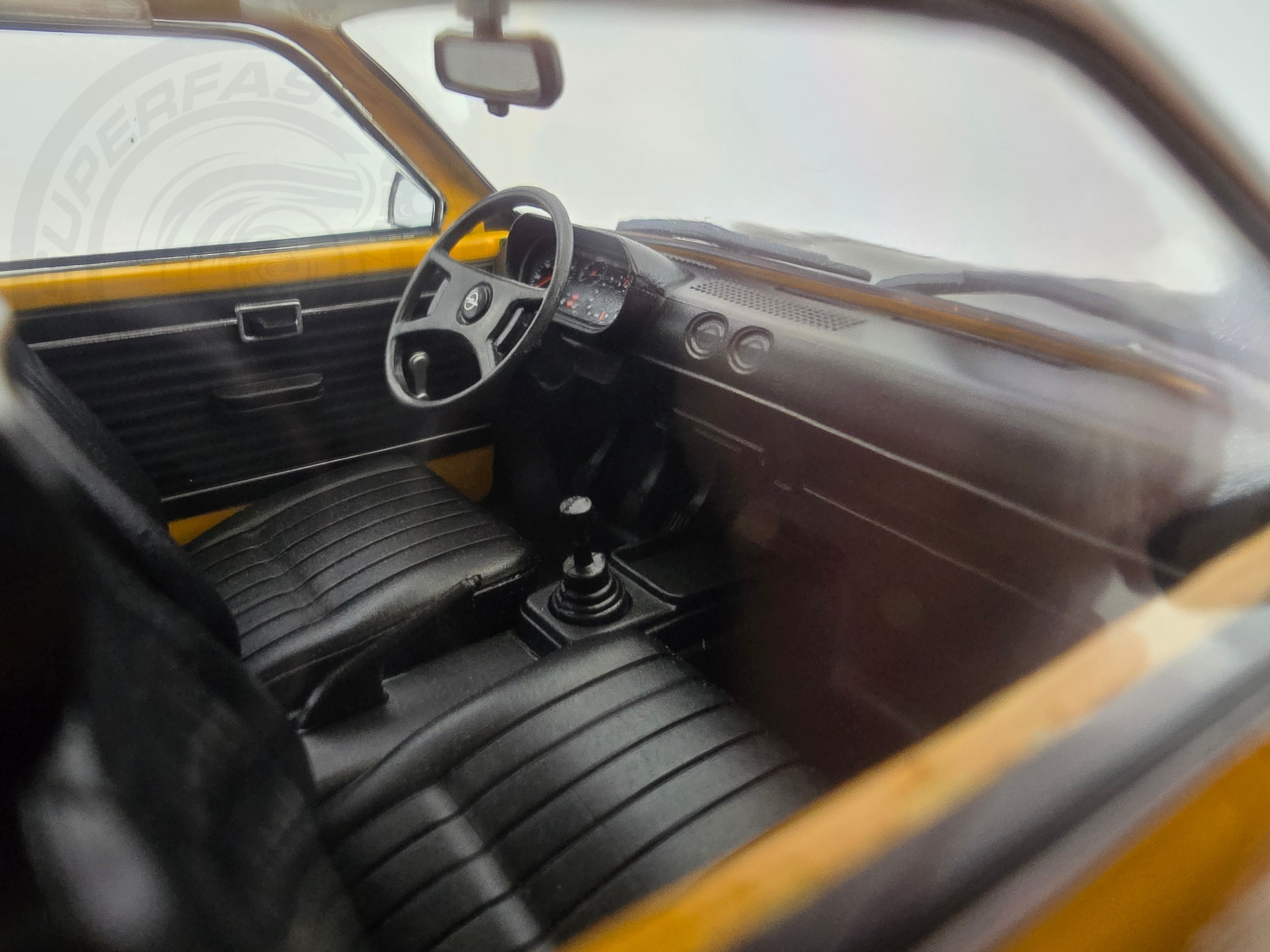 MCG 1:18 Scale Diecast Model Car - 1977 Opel Kadett C Coupe 1.2SR, Yellow
