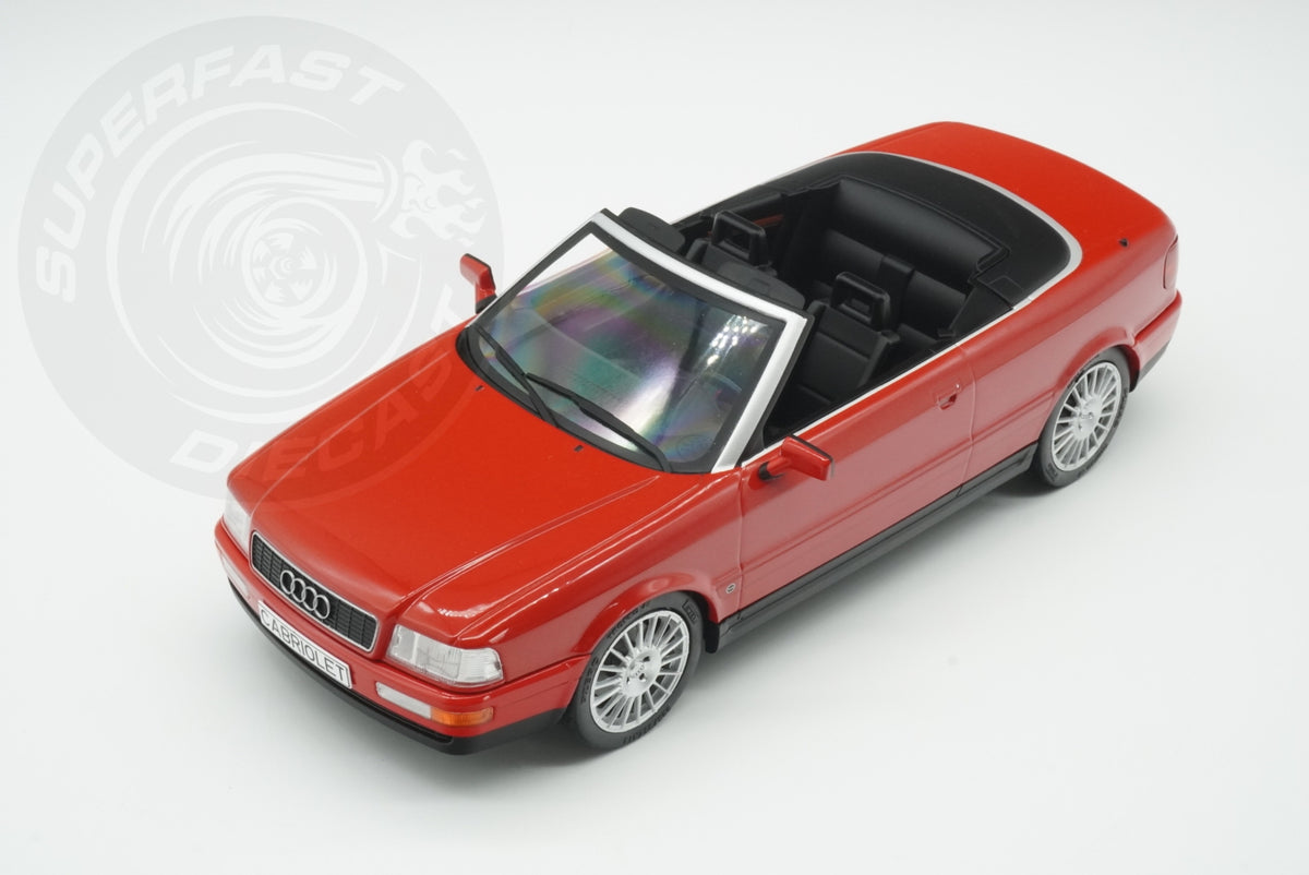MCG 1:18 Scale Diecast - 1991 Audi 80 Cabriolet, Red - MCG181224