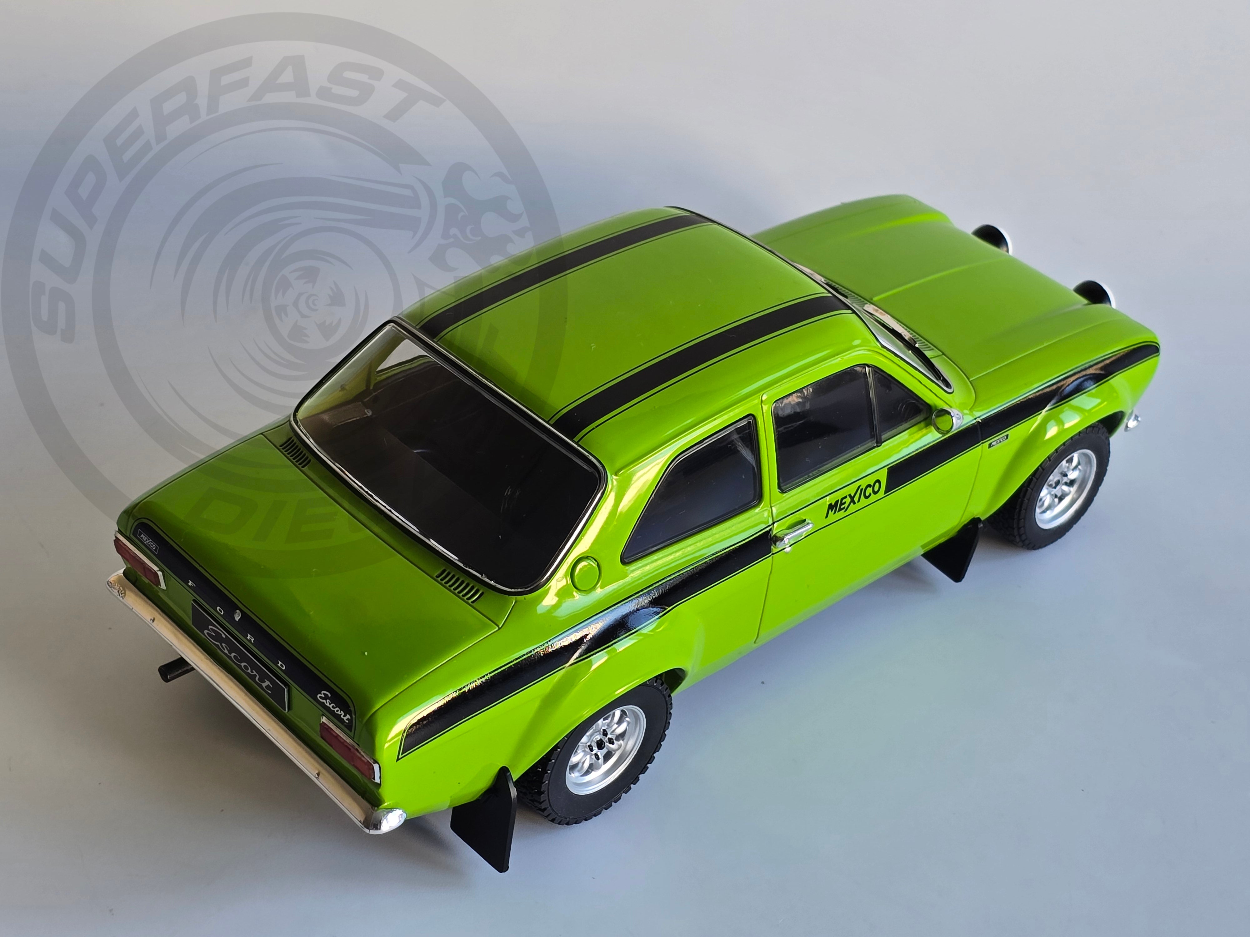 IXO 1:18 Diecast - 1974 Ford Escort MK1 RS 1600 Mexico, Green - 18CMC125.22