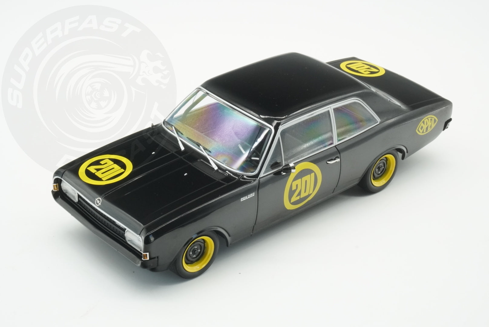 MCG 1:18 Scale Diecast - 1967 Opel Rekord C, Black - MCG18560