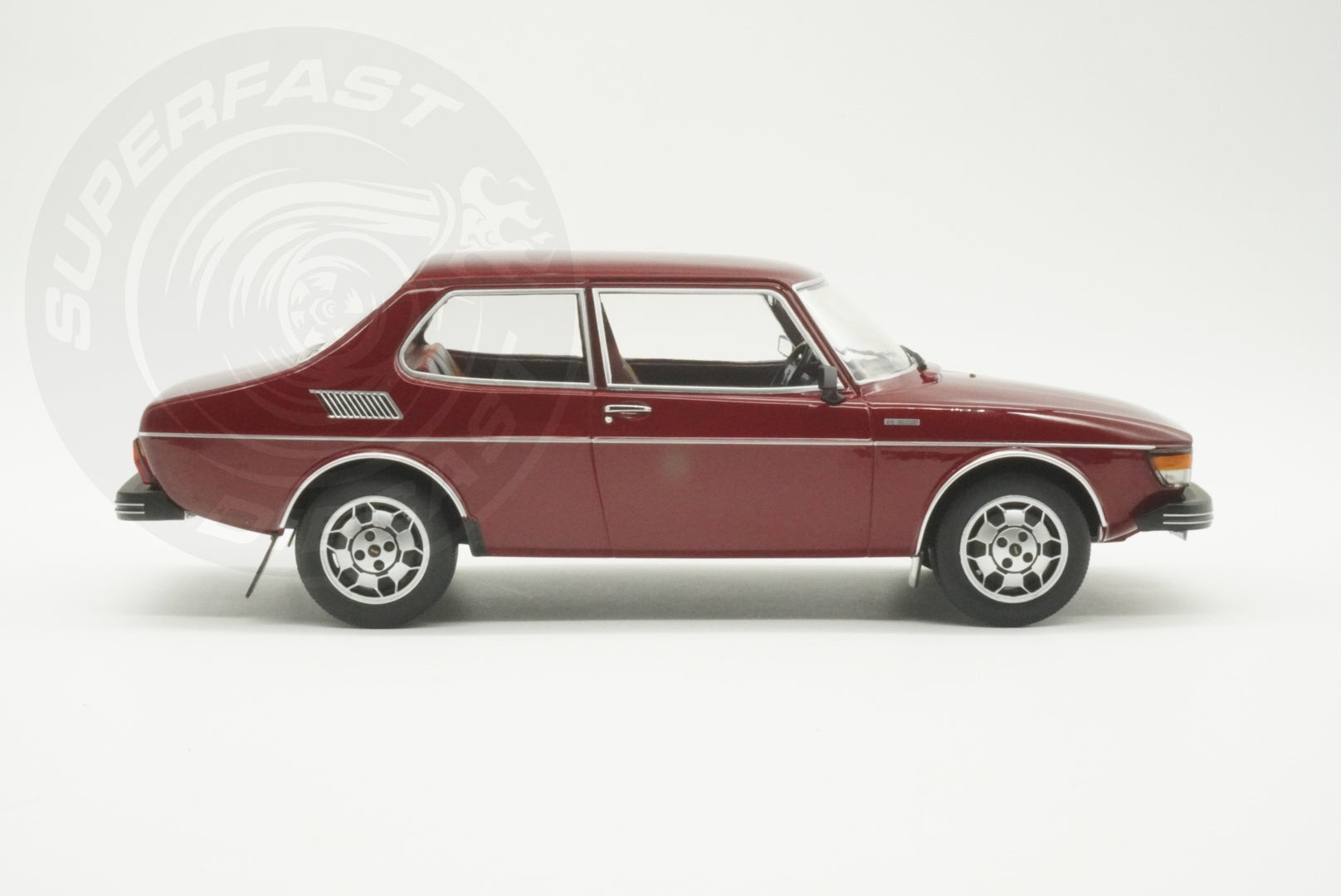 MCG 1:18 Scale Diecast - 1977 Saab 99 Turbo, Dark Red - MCG18441