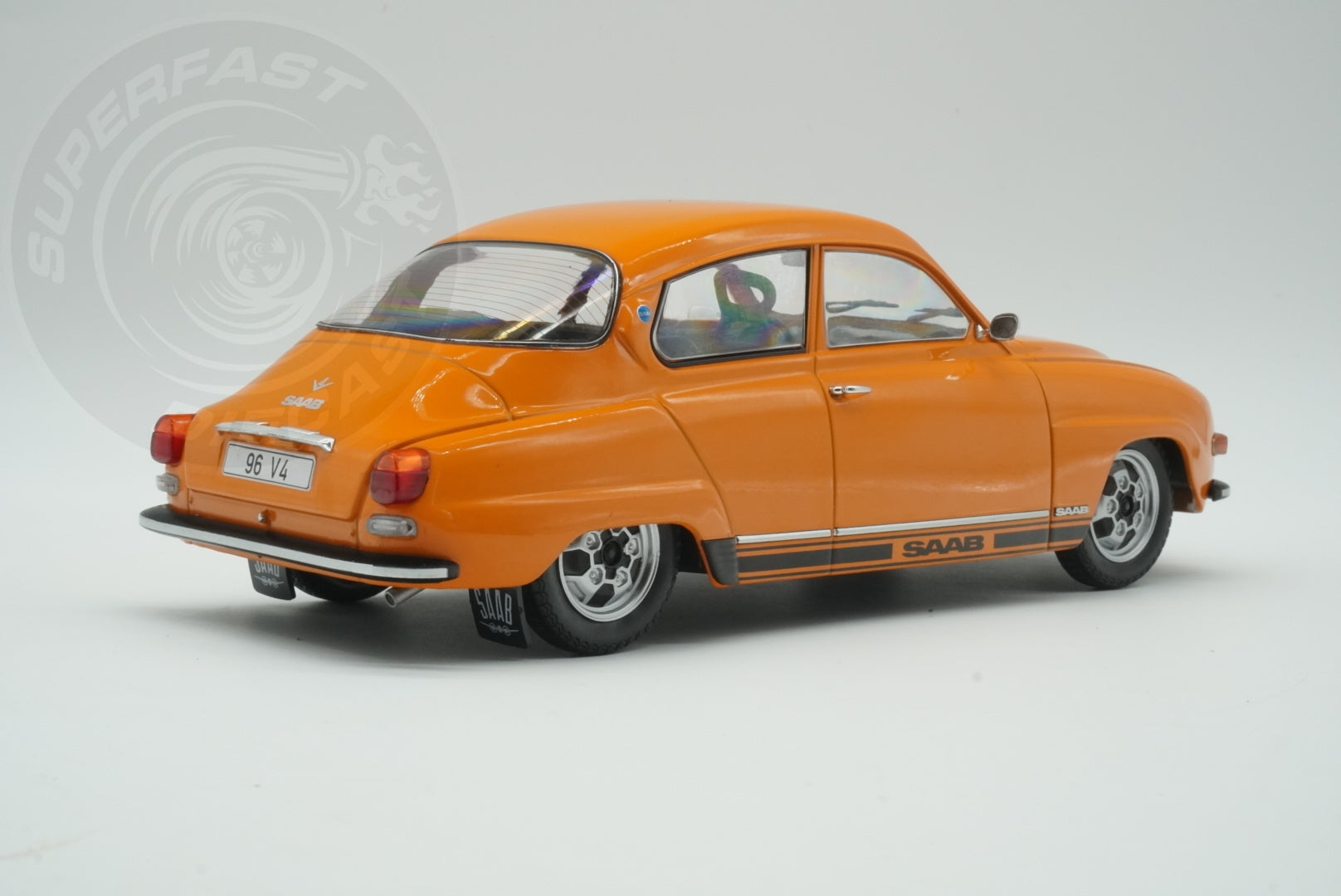 MCG 1:18 Diecast - 1970 Saab 96 V4, Orange - MCG18654
