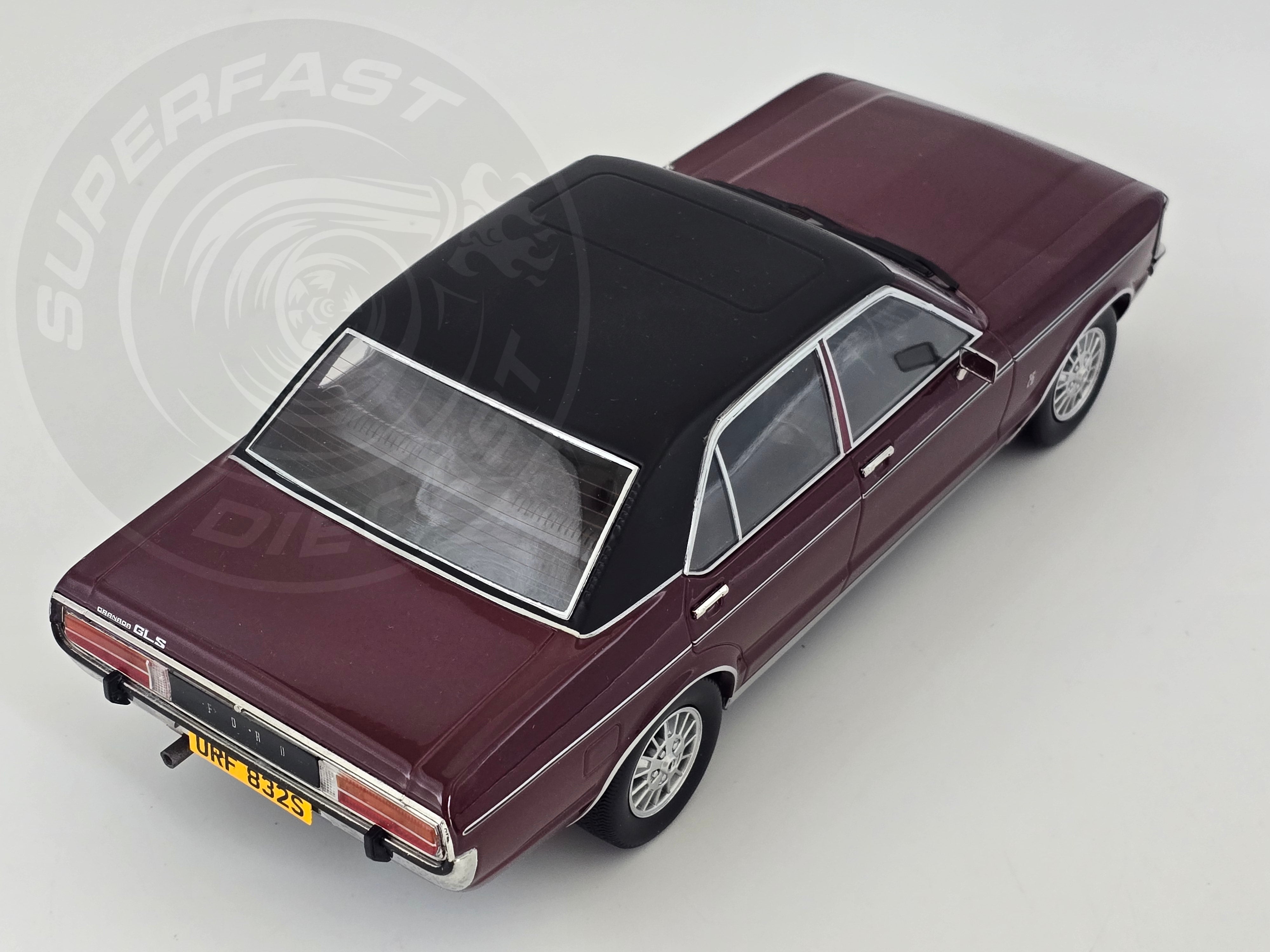 MCG 1:18 Scale Diecast - 1975 Ford Granada MK 1 GLS, Metallic Red (RHD) - UK Exclusive