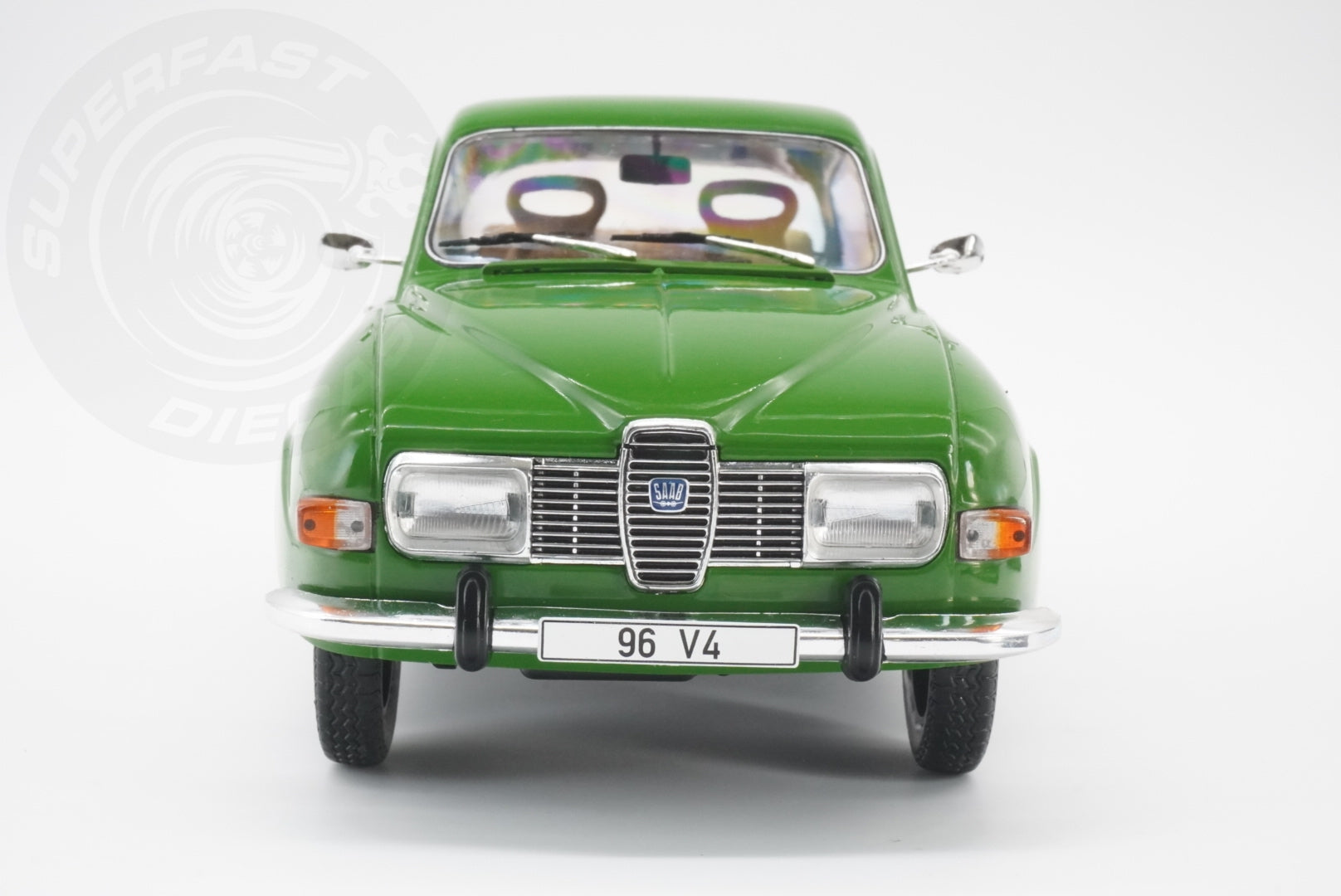 MCG 1:18 Diecast - 1970 Saab 96 V4, Green - MCG18655