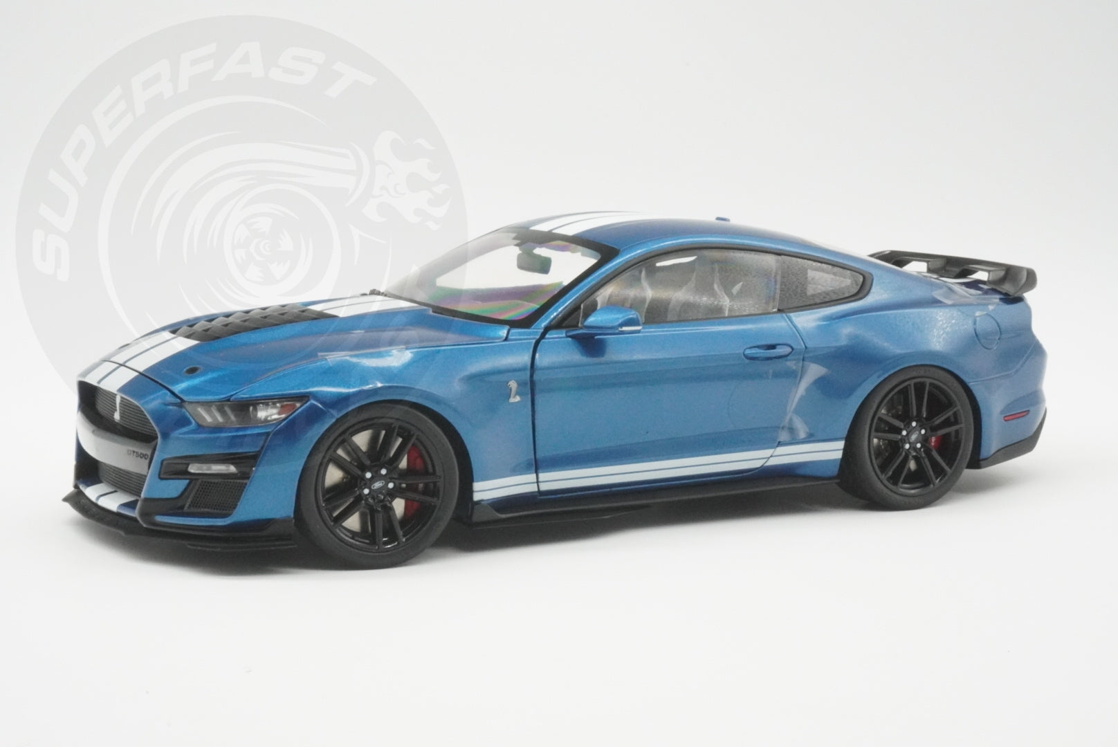 IXO 1:18 Diecast - 2022 Ford Mustang Shelby GT 500, Blue - IXO18RDC244-FO