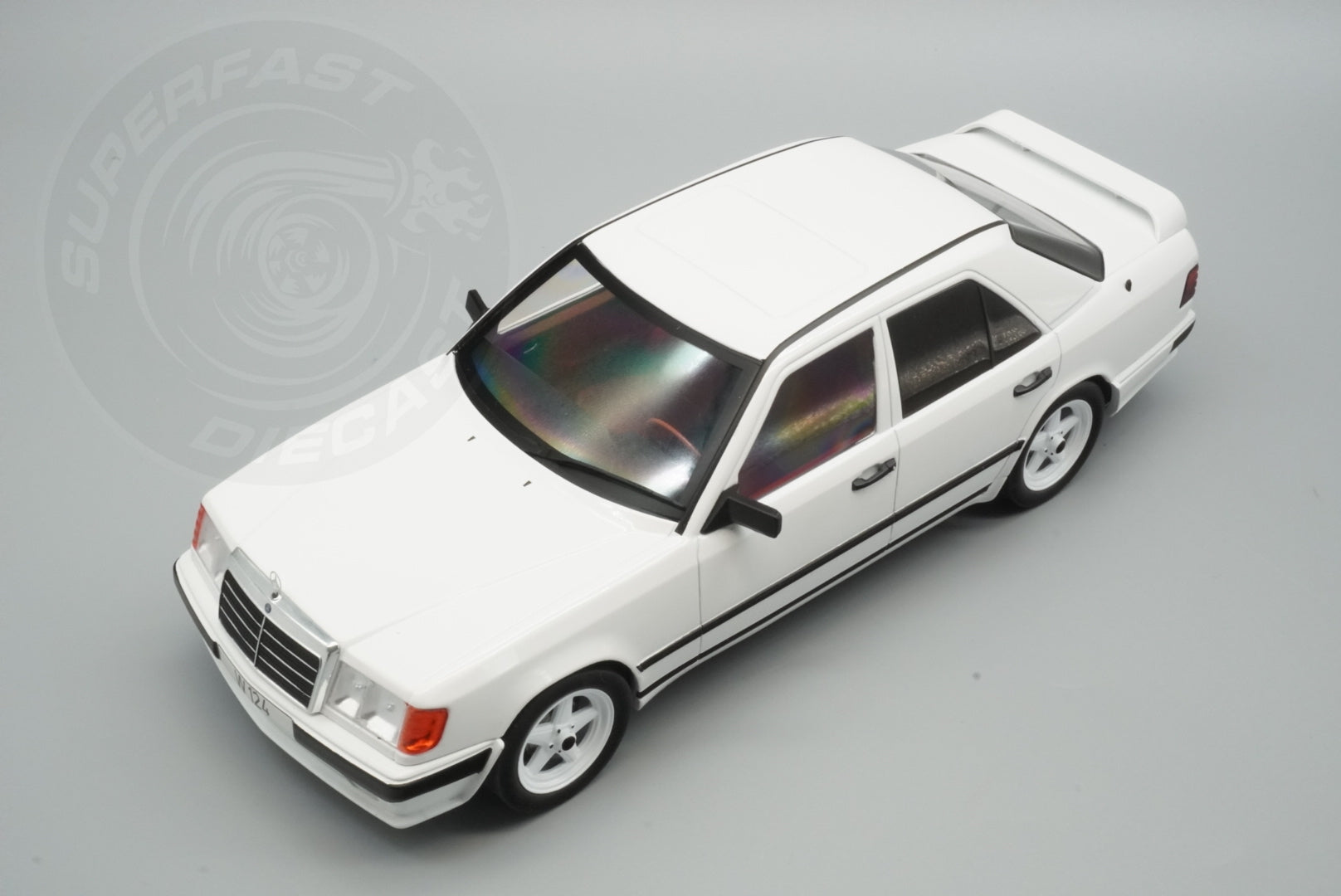 MCG 1:18 Diecast - 1986 Mercedes W124 Tuning, White - MCG18343