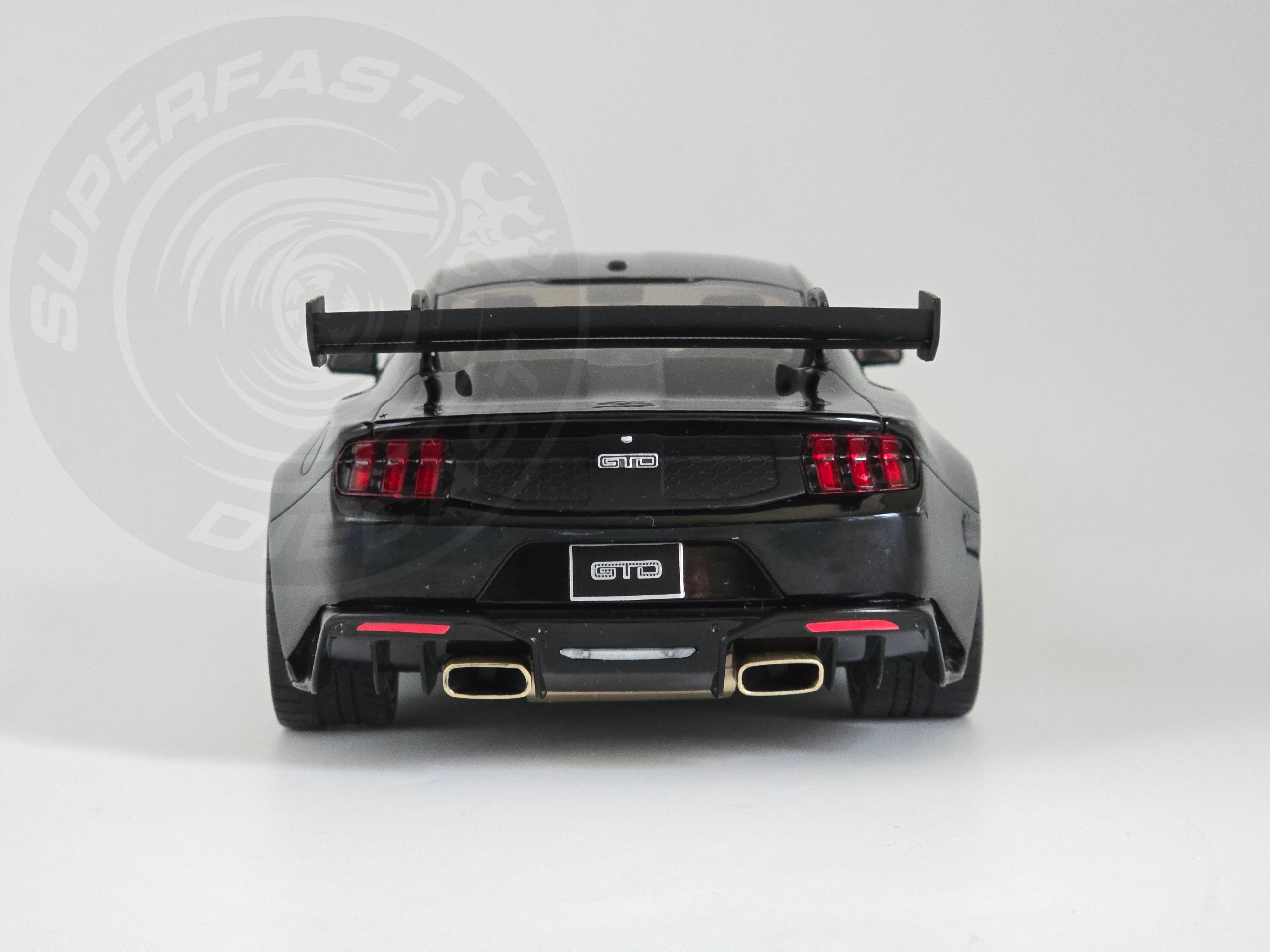 IXO 1:18 Scale - 2025 Ford Mustang GTD, Black - MCG18578