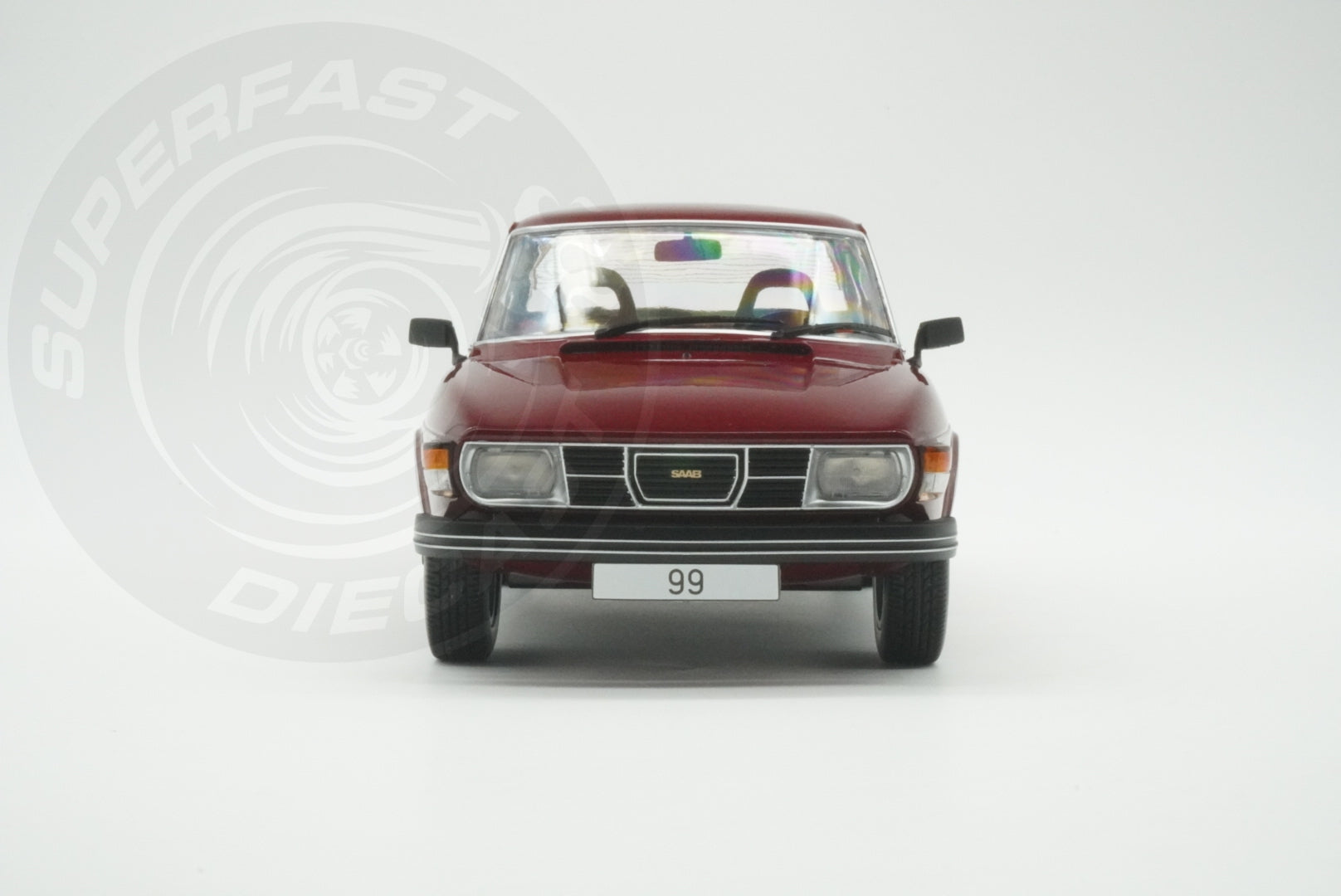 MCG 1:18 Scale Diecast - 1977 Saab 99 Turbo, Dark Red - MCG18441