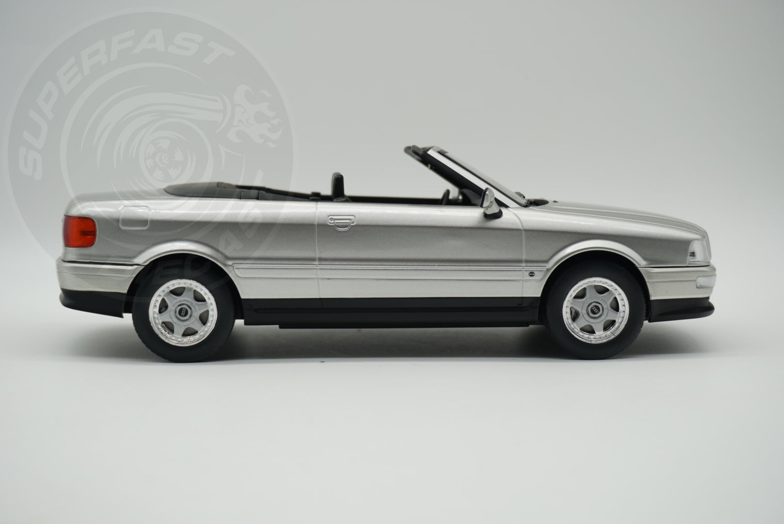 MCG 1:18 Scale Diecast - 1991 Audi 80 Cabriolet, Silver - MCG181225