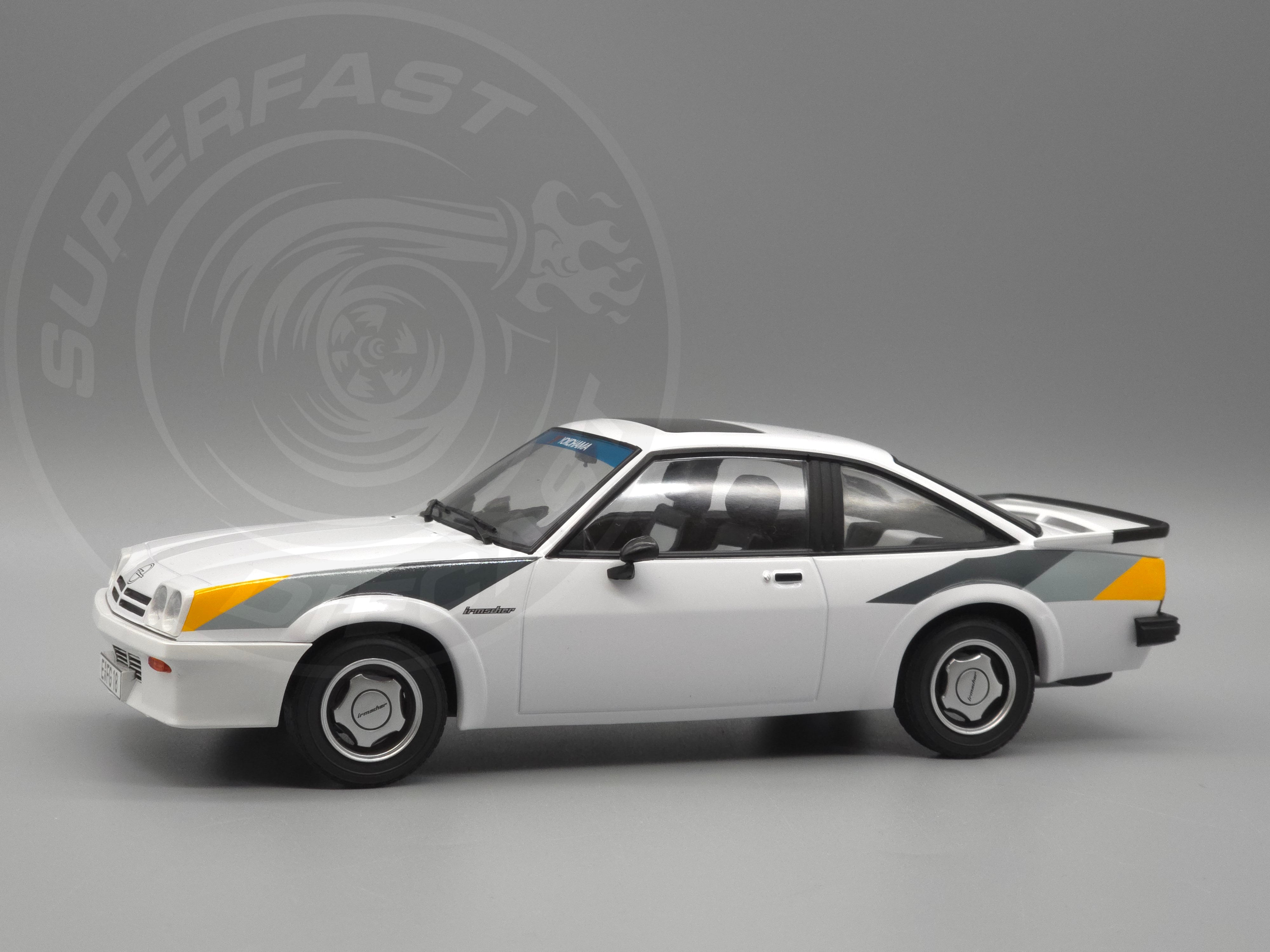 Norev 1:18 Scale Diecast - 1984 Opel Manta B Irmsher (The Movie Fred) - White- 183306