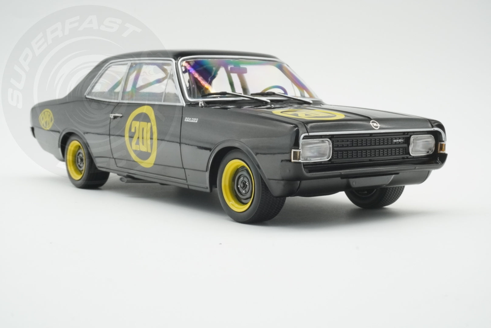 MCG 1:18 Scale Diecast - 1967 Opel Rekord C, Black - MCG18560