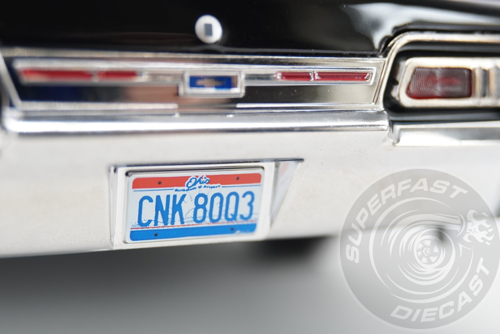 MCG 1:18 Diecast - 1967 Chevrolet Impala (Baby), Supernatural, Black - MCG181006