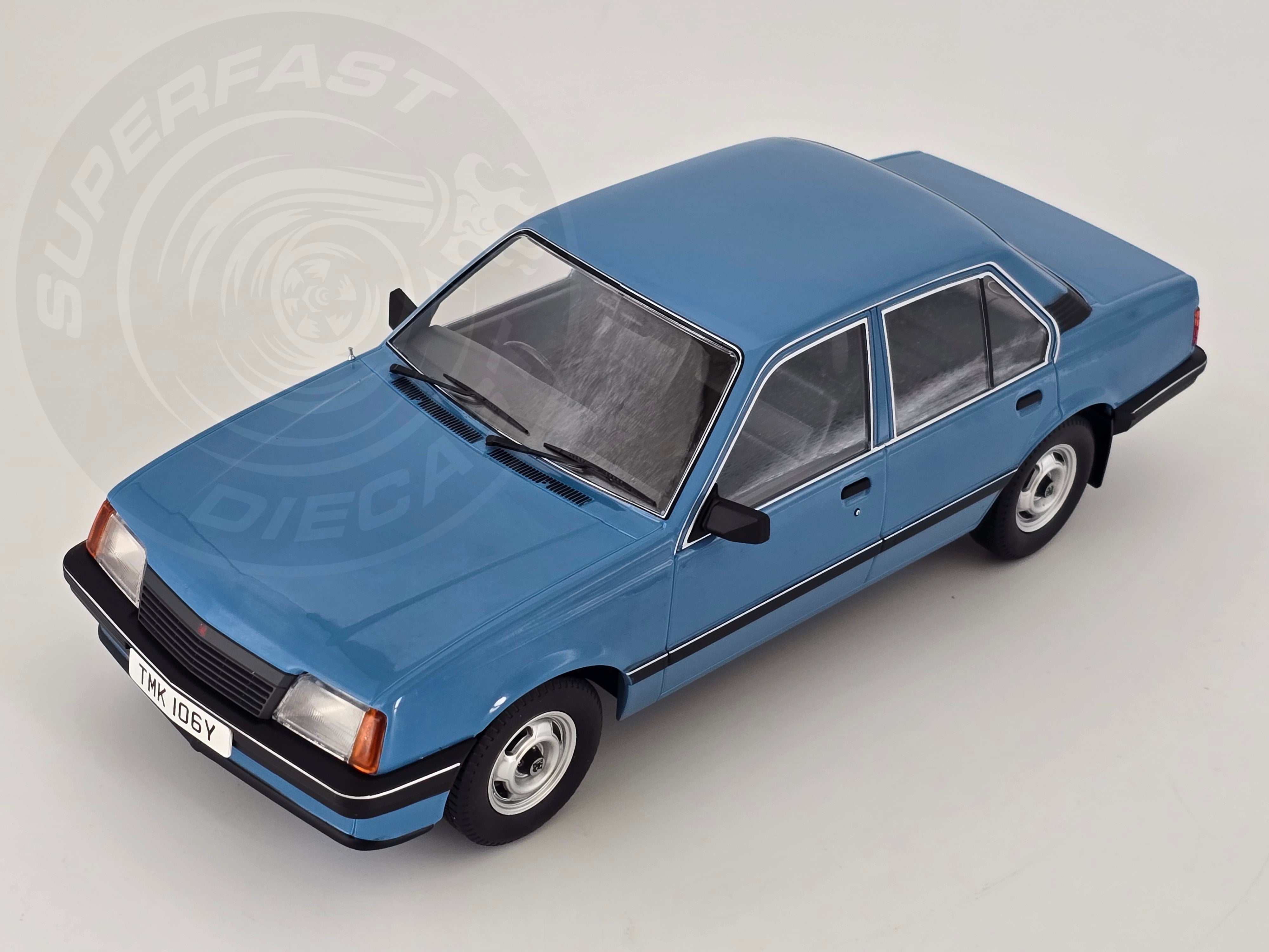 MCG 1:18 Scale Diecast - 1981 Vauxhall Cavalier GL, Blue, RHD UK Exclusive - MCG18648