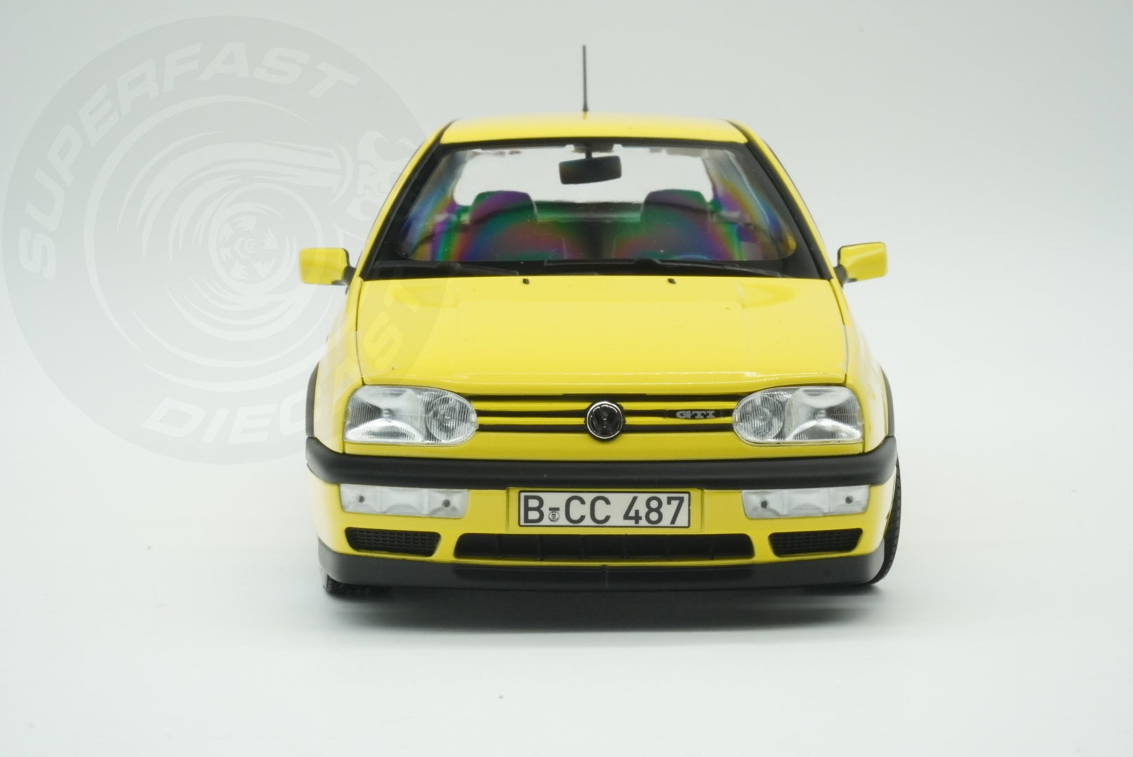 Norev 1:18 Scale Diecast - 1994 VW Volkswagen Golf Mk3 Colour Concept Yellow - 188507