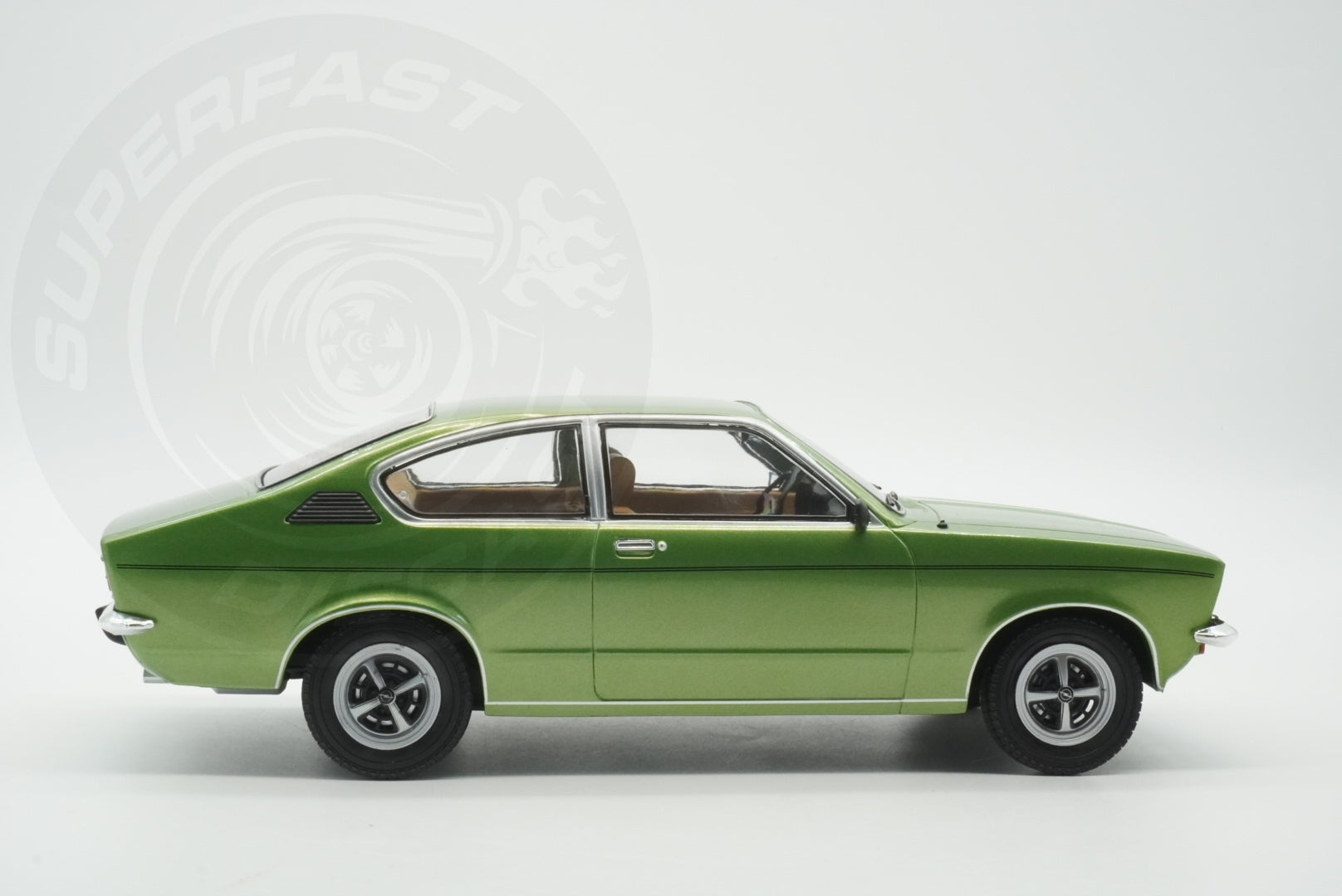 MCG 1:18 Scale Diecast Model Car - 1977 Opel Kadett C Coupe 1.2s, Green - MCG18599
