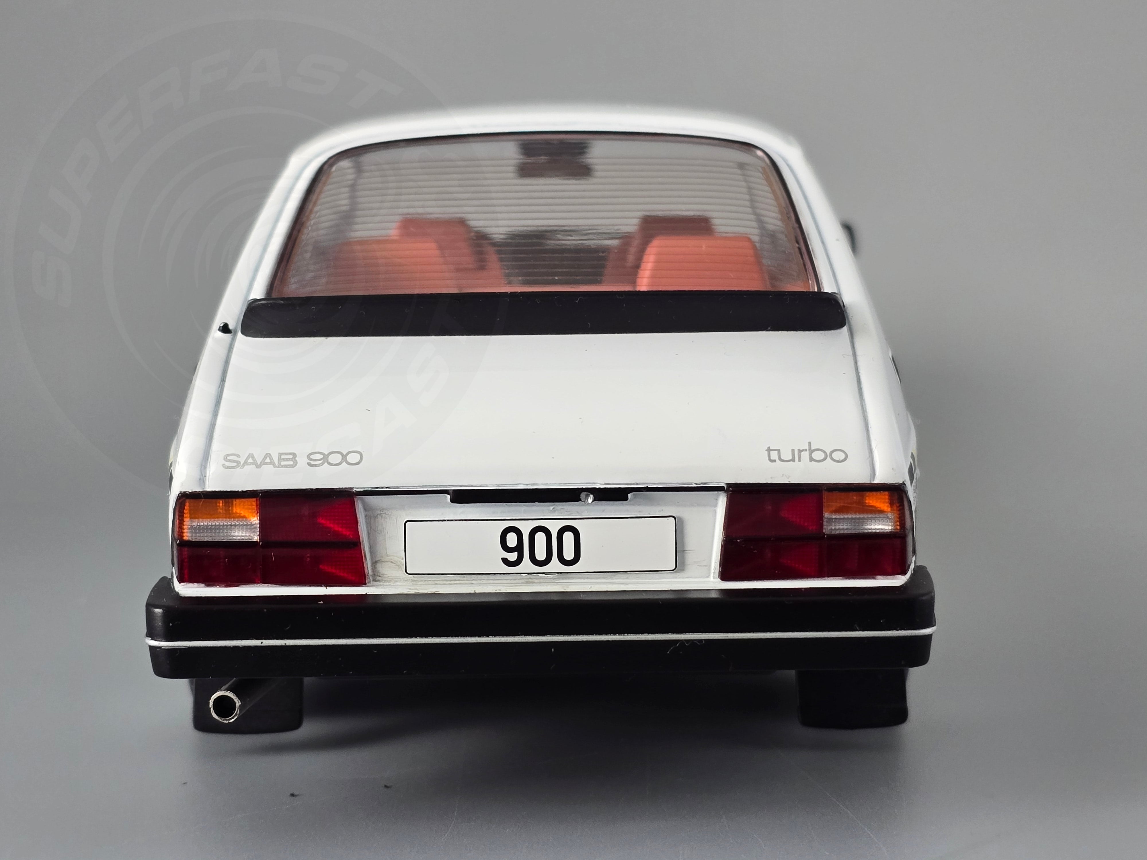MCG 1:18 Scale Diecast - 1981 Saab 900 Turbo in White - MCG18339