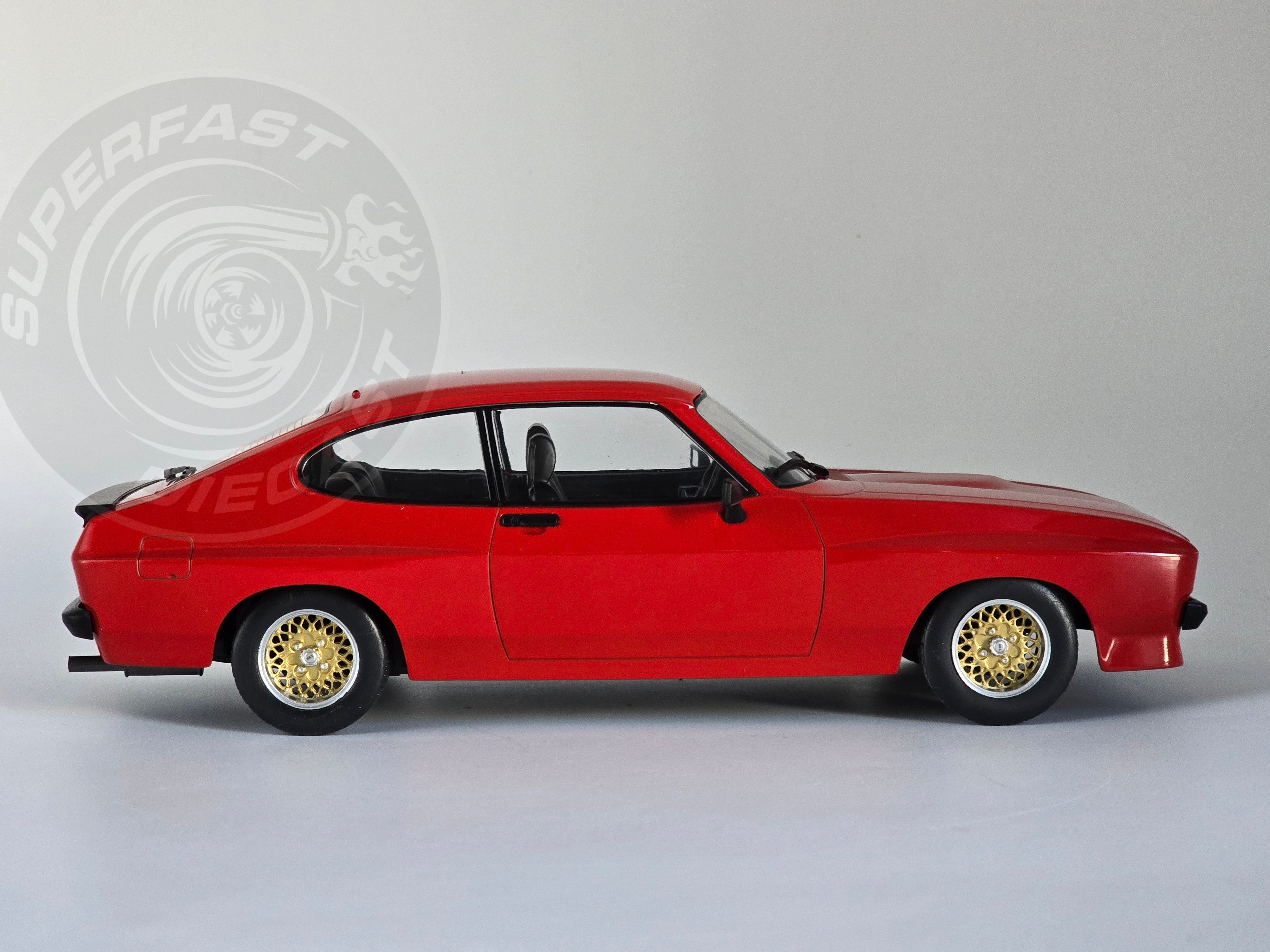 MCG 1:18 Scale Diecast 1975 Ford Capri MK2 X-Pack, Red