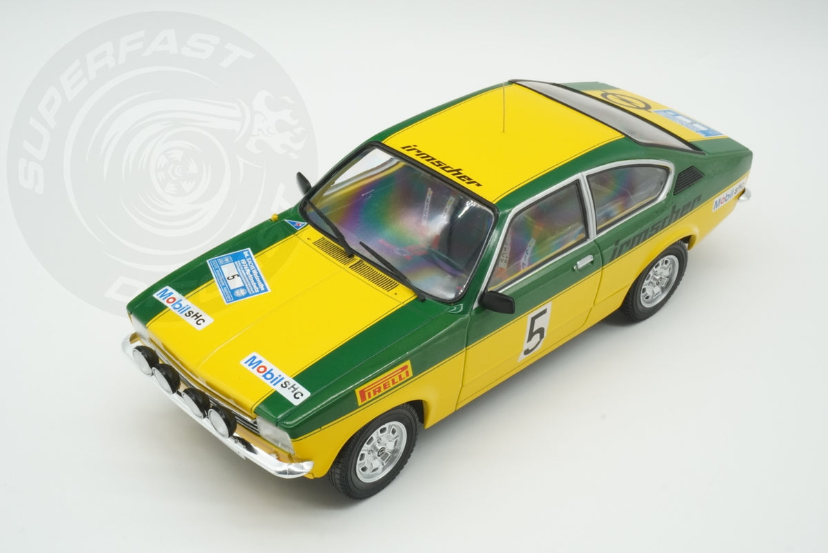 MCG 1:18 Diecast - Opel Kadett C Coupe GT/E, International Sachs Winter Rallye, 1976, #5, W.Smolej/C.Geistdörfer, - MCG18650R