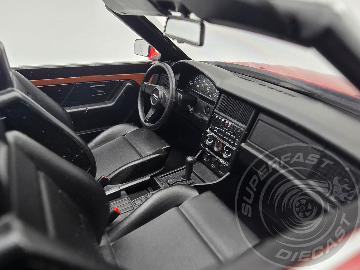 MCG 1:18 Scale Diecast - 1991 Audi 80 Cabriolet, Red - MCG181224