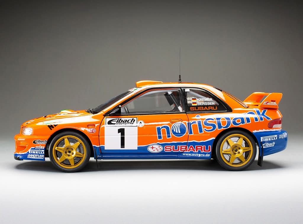 Sunstar Diecast - 1:18 Subaru Impreza S5 WRC '97 #1 A.Kremer / F.Berßen - Winner ADAC Rallye Deutschland 1999 (limited edition 999pcs) - 5782