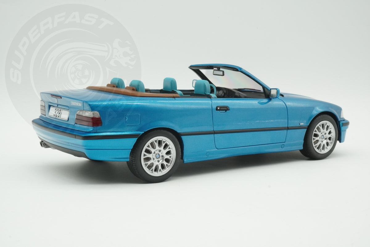 MCG 1:18 Diecast - 1996 BMW 328i (E36) Cabriolet, Turquoise - MCG18319
