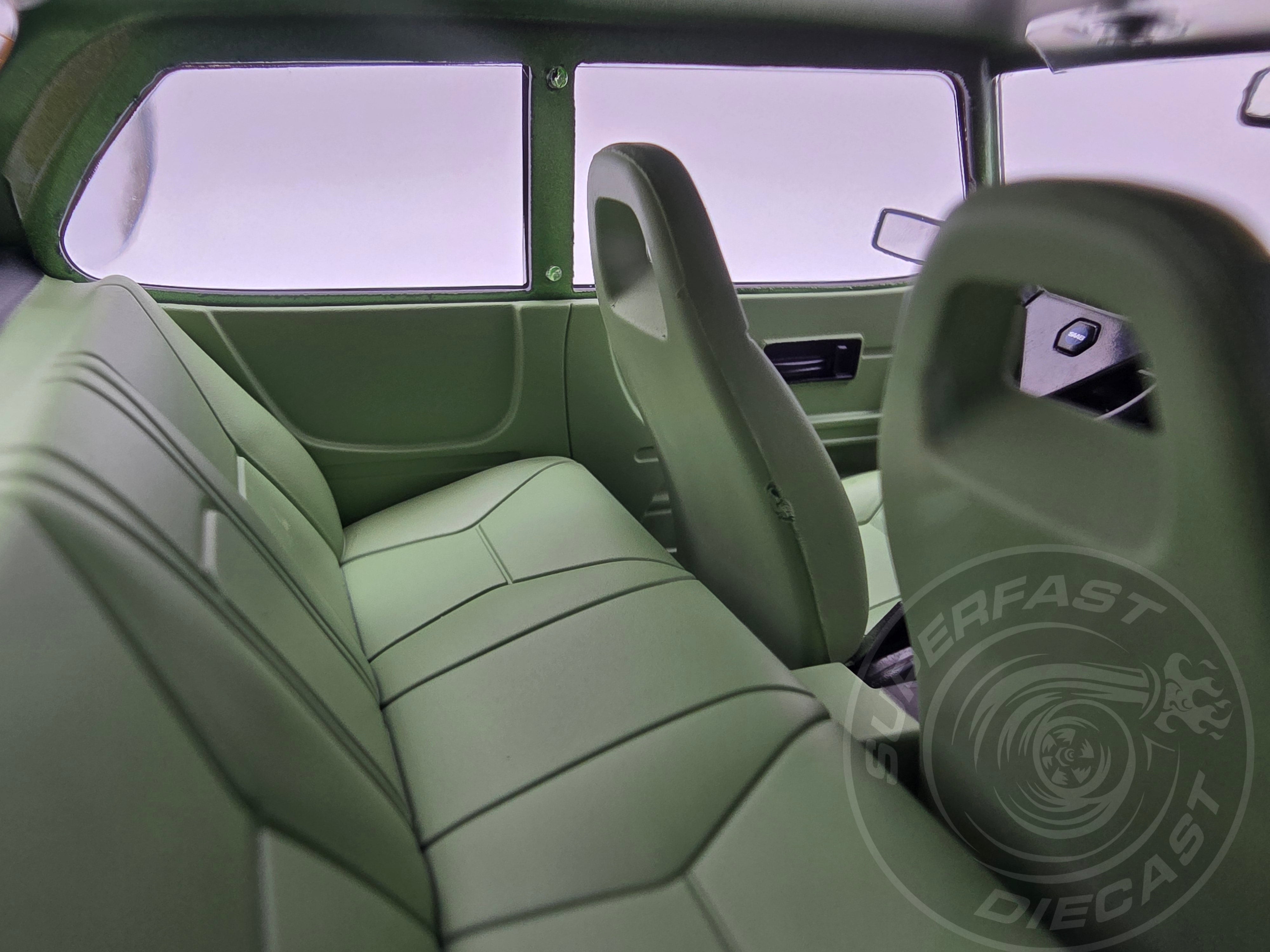 MCG 1:18 Scale Diecast - 1977 Saab 99 Turbo, Green - MCG18440