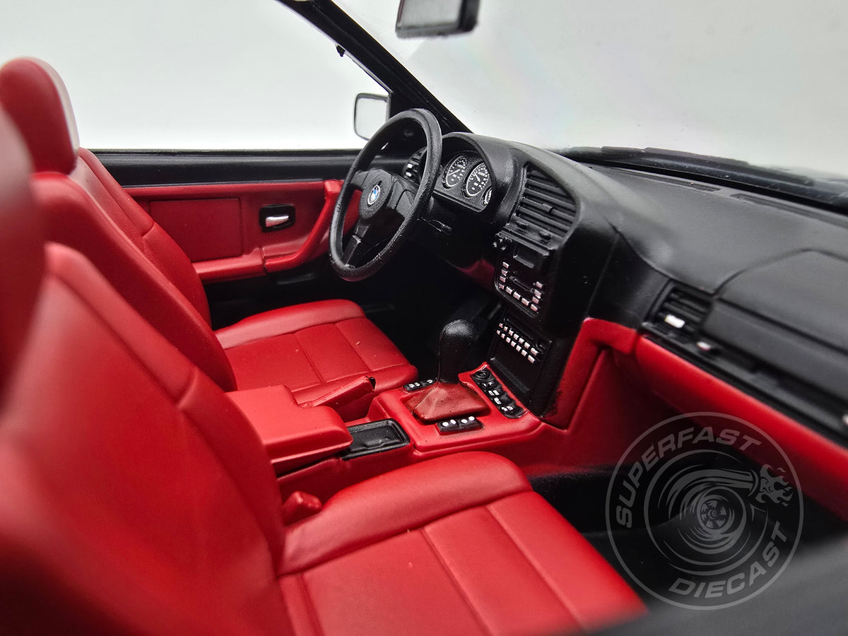 MCG 1:18 Diecast - 1996 BMW 318i (E36) Cabriolet, Black - MCG18318