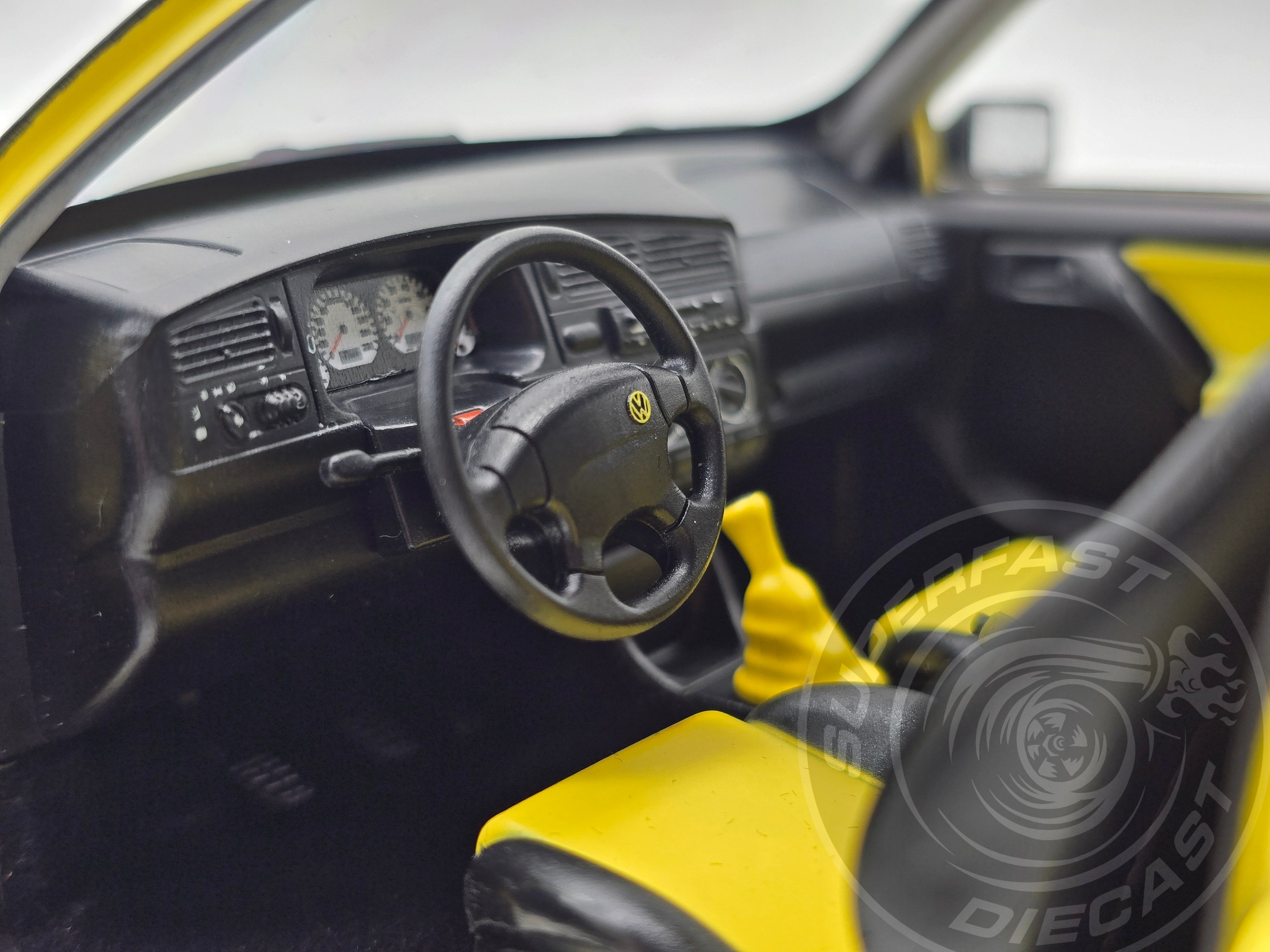 Norev 1:18 Scale Diecast - 1994 VW Volkswagen Golf Mk3 Colour Concept Yellow - 188507