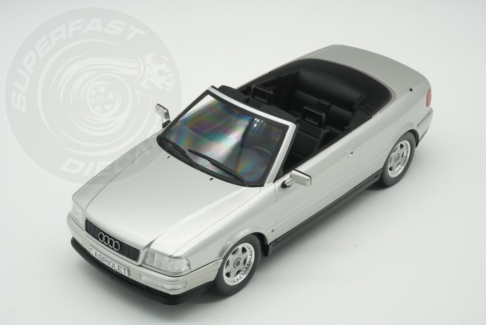 MCG 1:18 Scale Diecast - 1991 Audi 80 Cabriolet, Silver - MCG181225