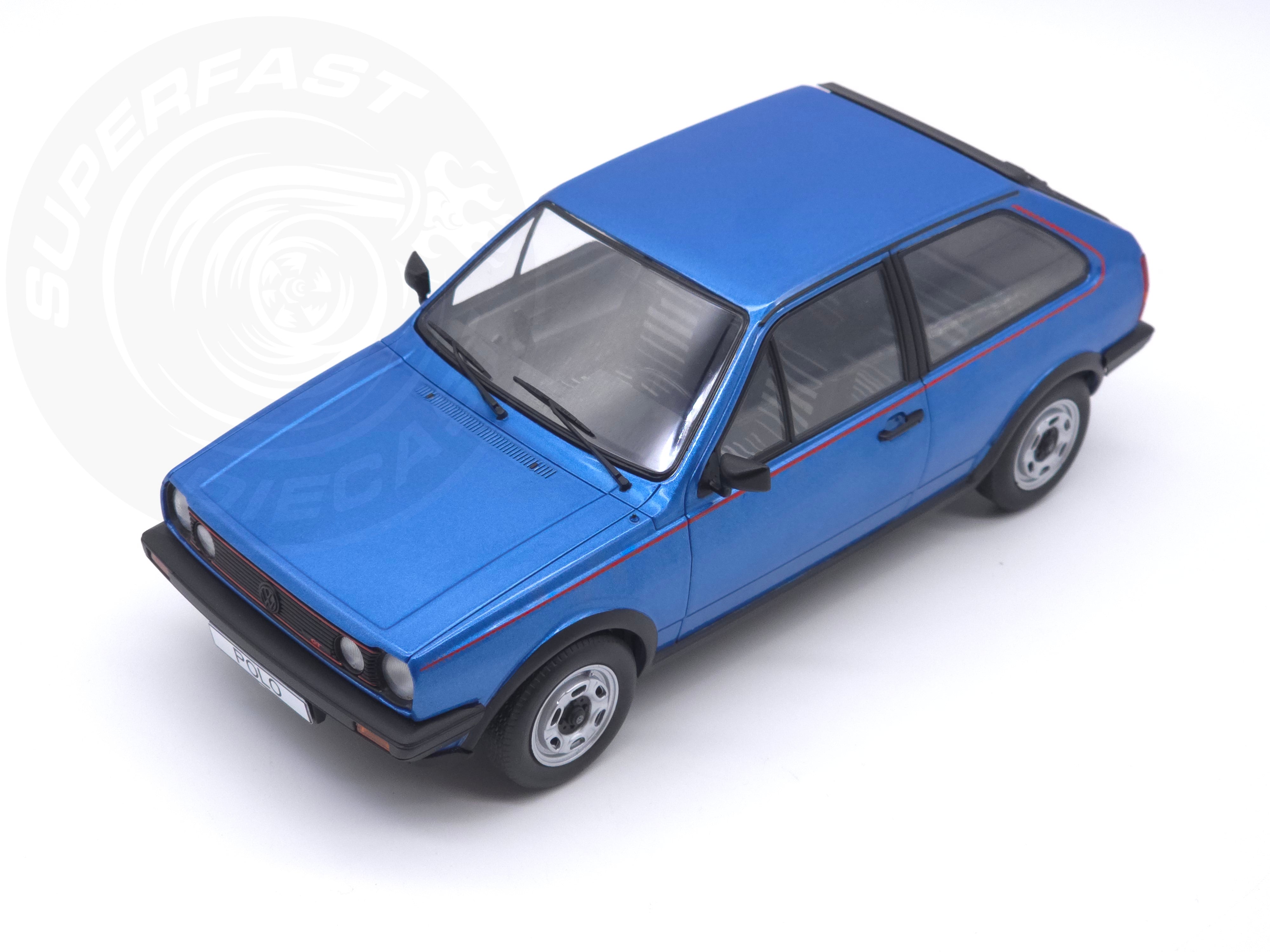 MCG 1:18 Scale Diecast Model Car - 1985 VW Polo II Coupe GT, Blue - MCG18522