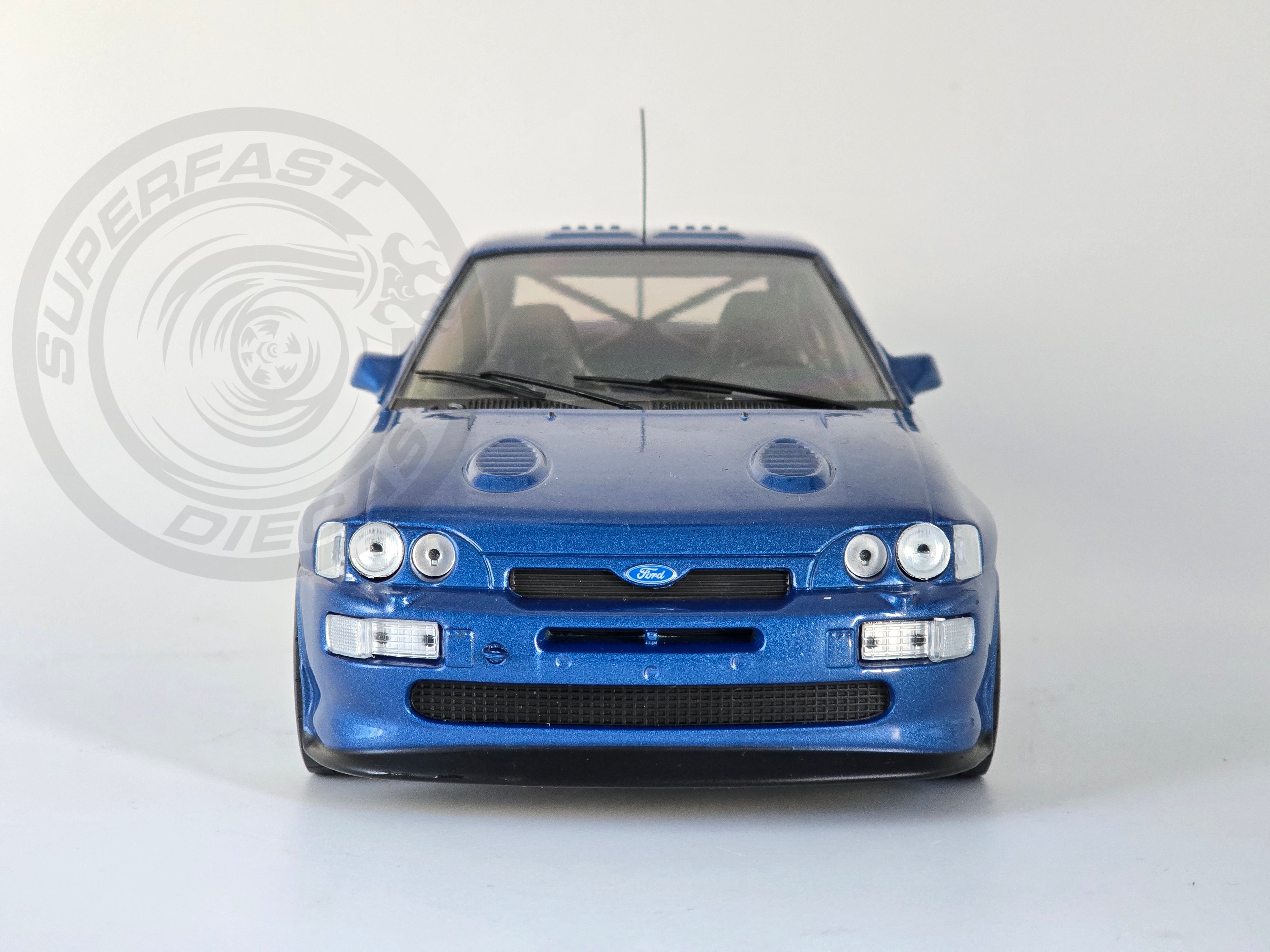 IXO 1:18 1996 FORD ESCORT RS COSWORTH, Ready to Race, metallic blue