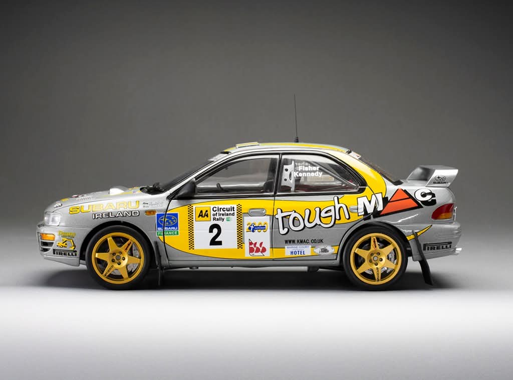 Sunstar Diecast - 1:18 Subaru Impreza 555 - #2 B.Fisher/R.Kennedy - Winner AA Circuit of Ireland 1999 - 5601
