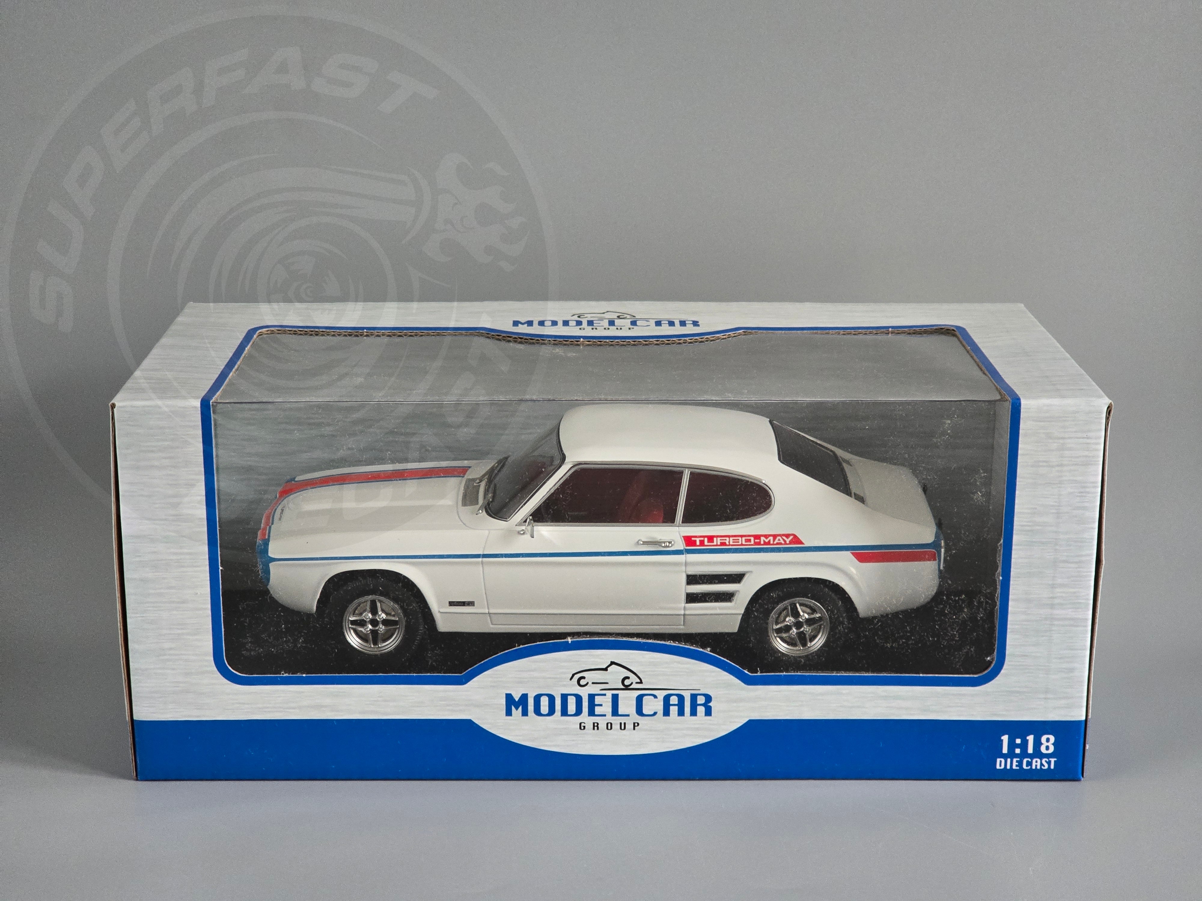MCG 1:18 Scale Diecast 1970 Ford Capri MK1 RS 2600, White - MCG18539