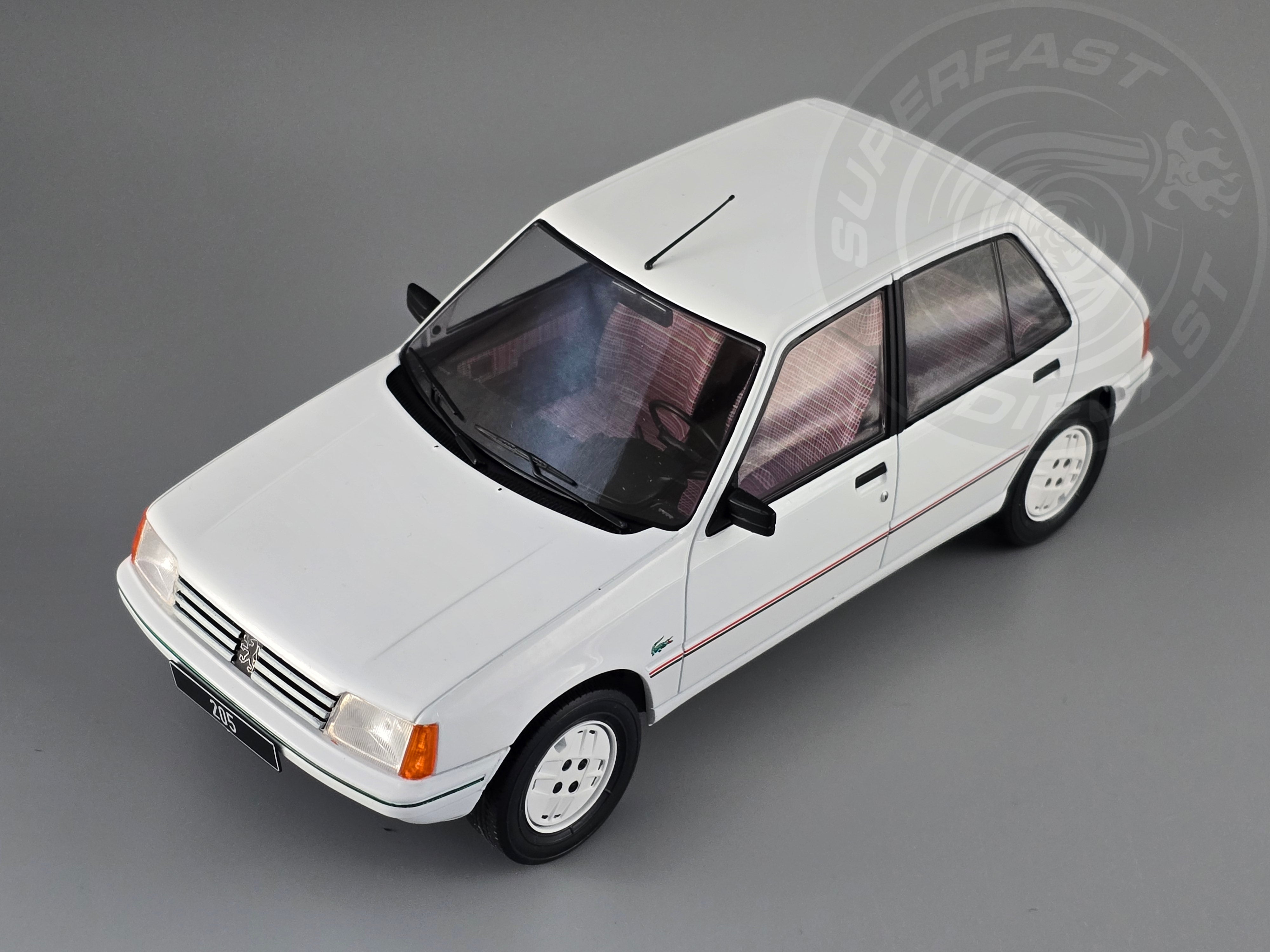 MCG 1:18 Scale - 1984 Peugeot 205, White - MCG18493