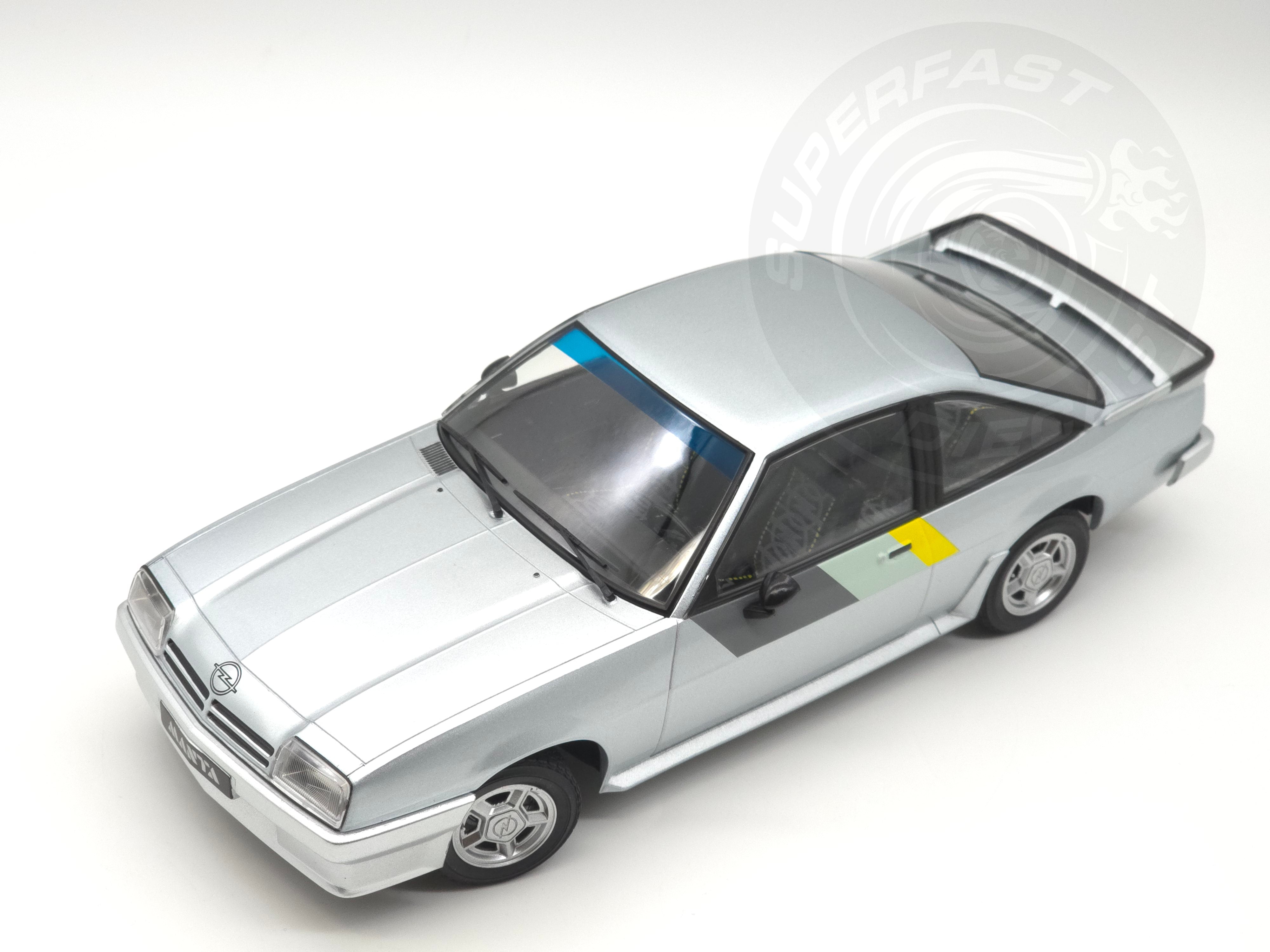 Norev 1:18 Scale Diecast - 1985 Opel Manta B i240 - Silver - 183301