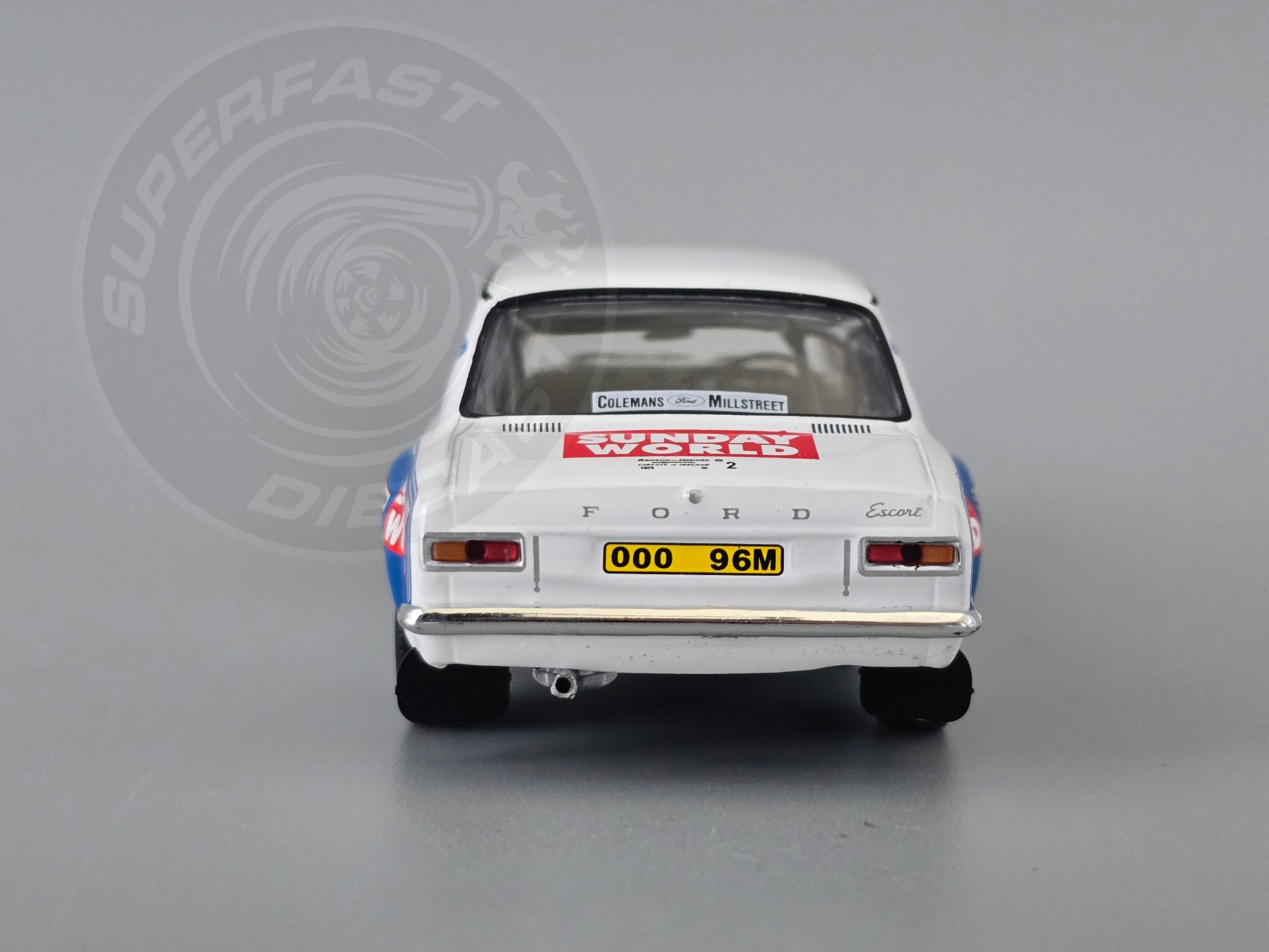 IXO 1:43 Scale Diecast - Ford Escort Mk1 RS 1600 #2 B.Coleman - P.Phelan Circuit of Ireland 1975 - RAC438.22