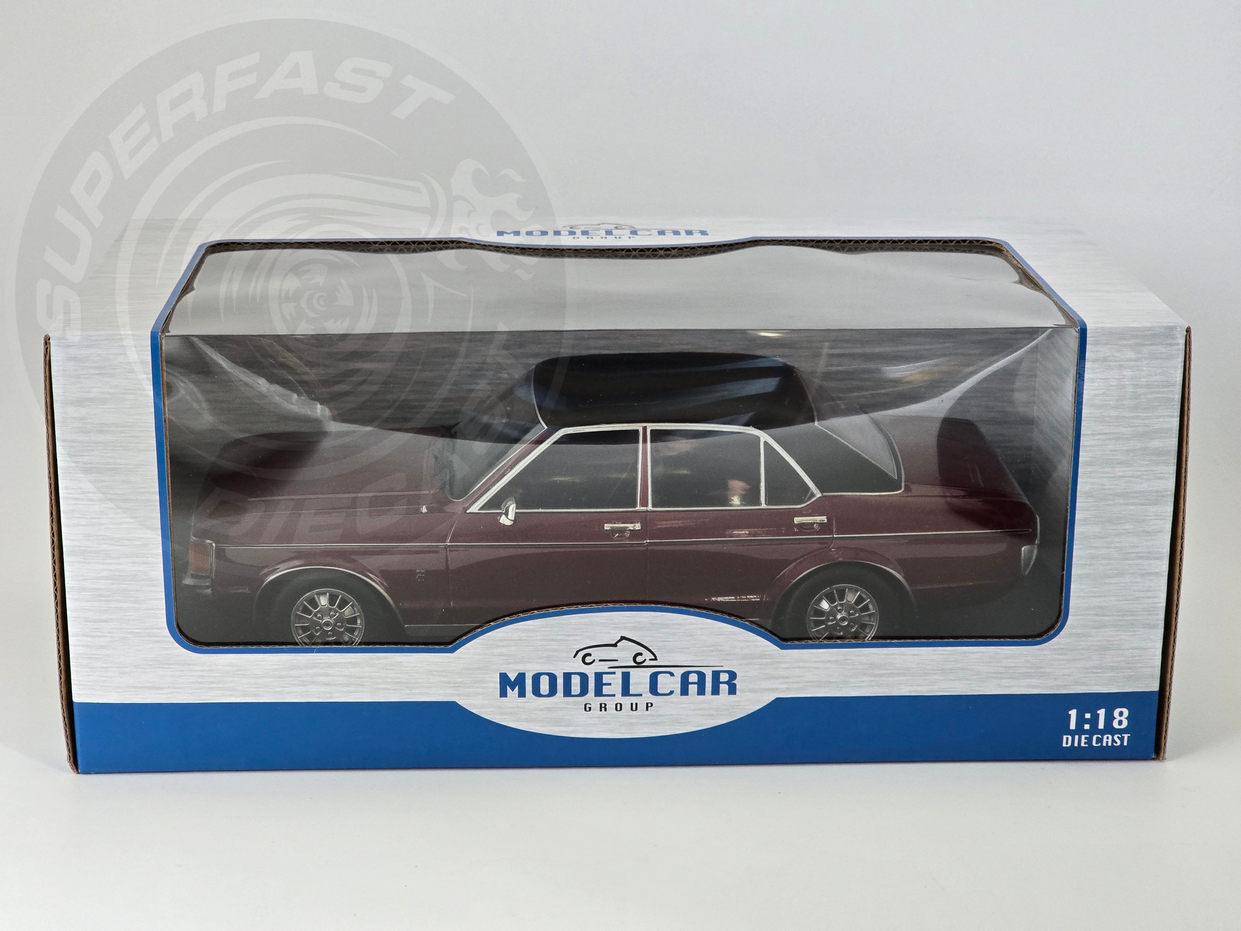 MCG 1:18 Scale Diecast - 1975 Ford Granada MK 1 GLS, Metallic Red (RHD) - UK Exclusive