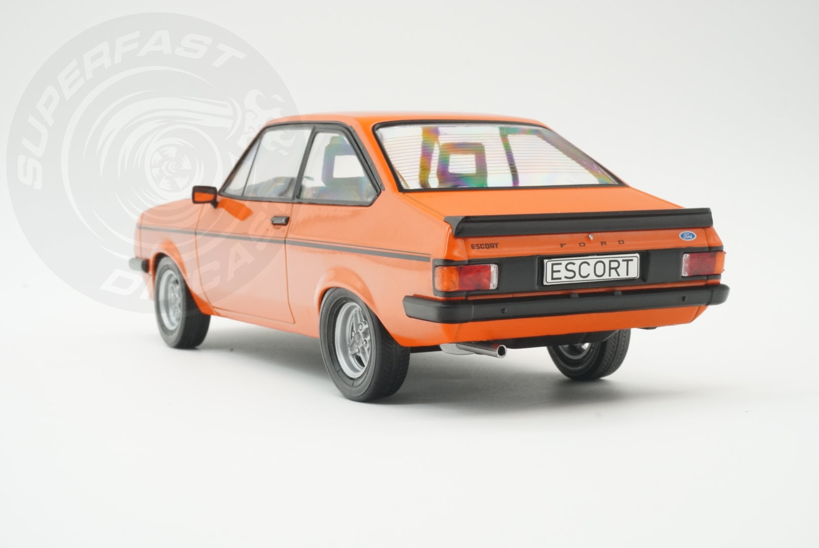 MCG 1:18 Scale Diecast Model Car - Ford Escort Mk2 RS2000 in Orange - Limited Edition - MCG181310MCW
