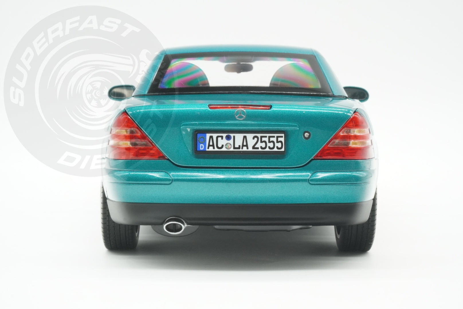 Norev 1:18 Scale Diecast Car - 1996 Mercedes Benz SLK, Vivianit Green - 183021